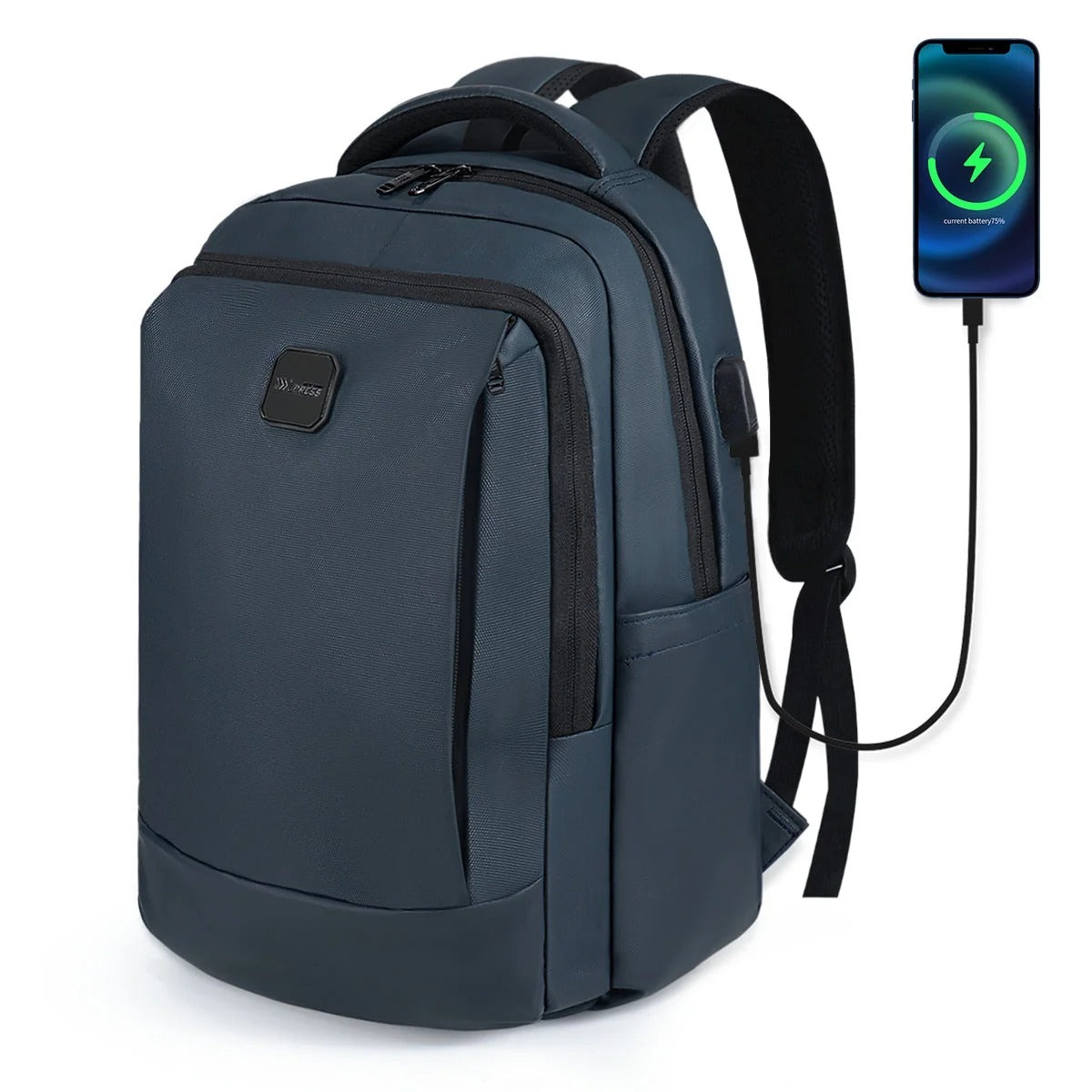 NEW YORK XPRESS Travel Backpack, Waterproof Laptop Backpack With USB Charger Port, 18inch College Computer Backpack Carry On Business Backpack for Men & Women