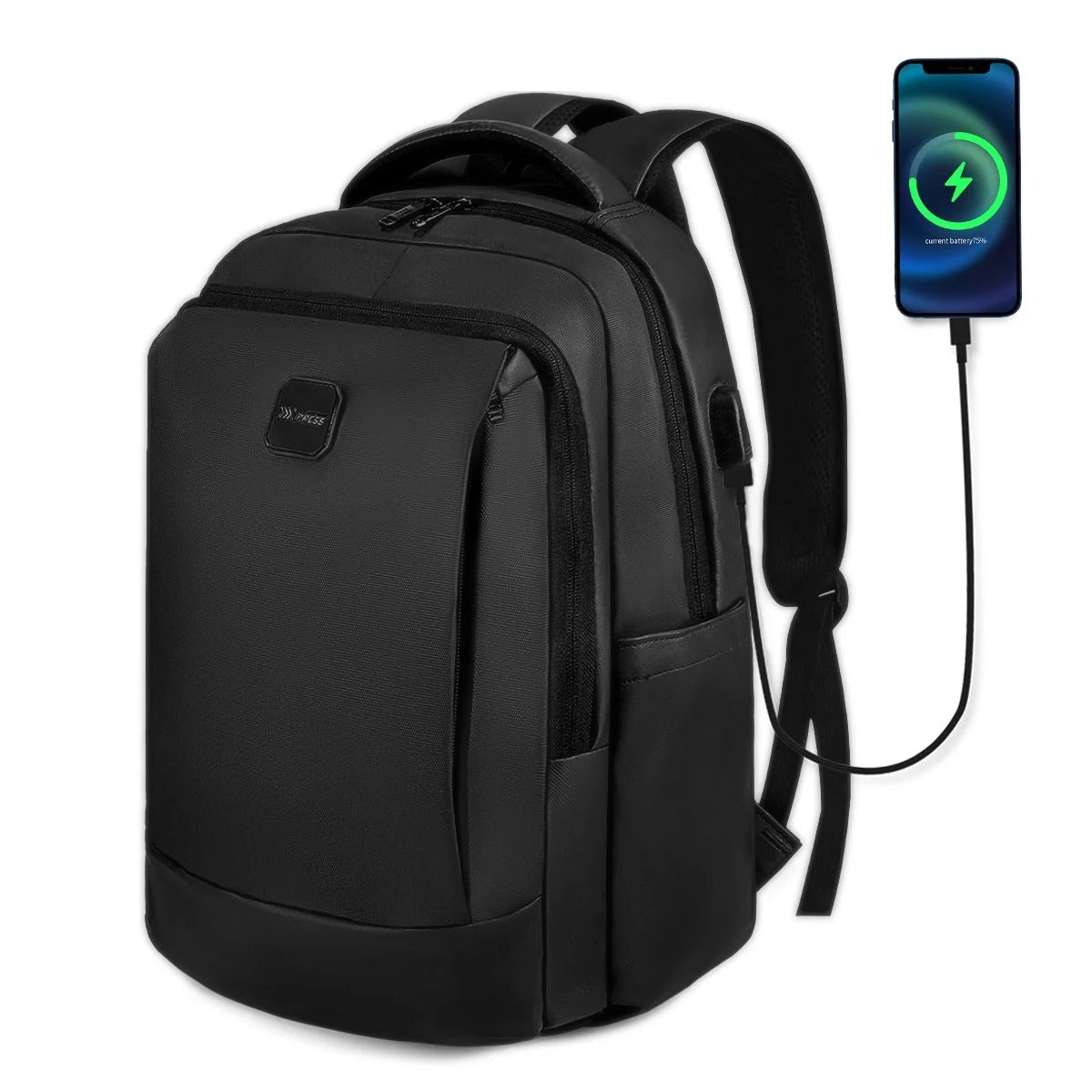 NEW YORK XPRESS Travel Backpack, Waterproof Laptop Backpack With USB Charger Port, 18inch College Computer Backpack Carry On Business Backpack for Men & Women