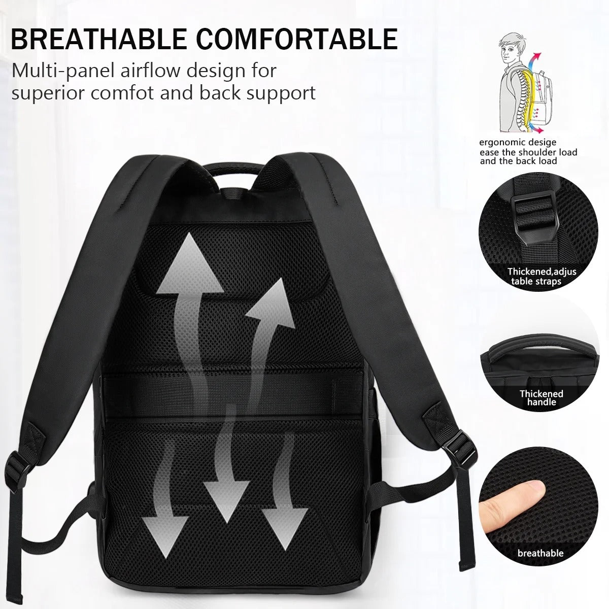 NEW YORK XPRESS Travel Backpack for Adult & Teen,17-inch Laptop Backpack with USB Charger Port, Multi Pocket Backpack Flight Approved - Ideal for Business Work College School