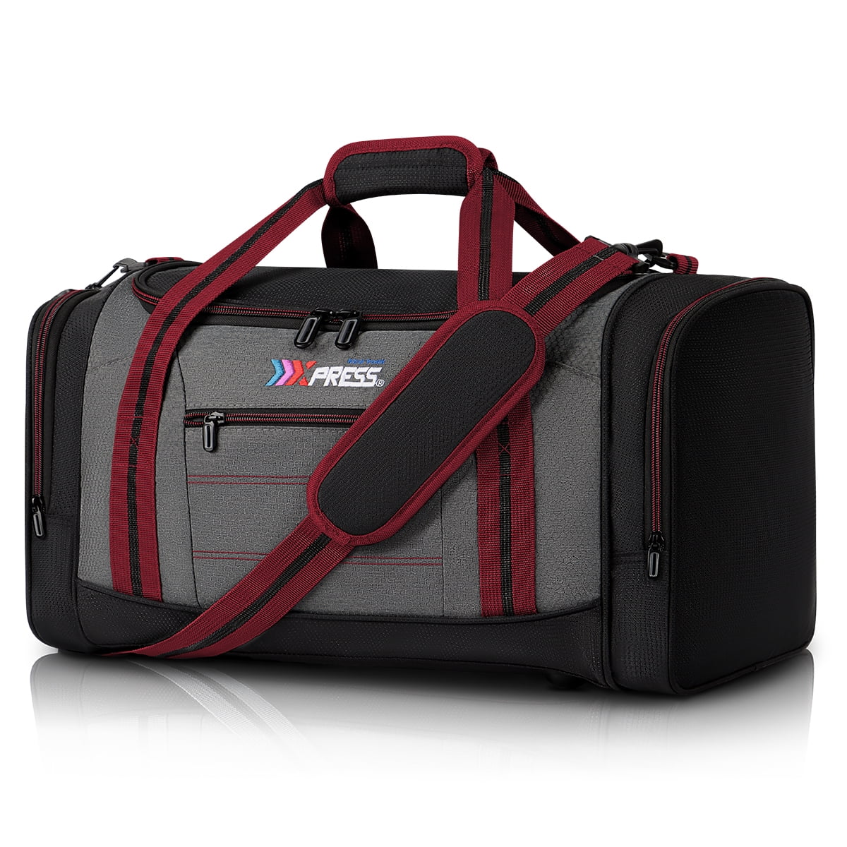 20" Travel Duffel Bags for Women Men,45L Foldable Sports Gym Bag with Adjustable Strap,Lightweight & Tear Resistant Weekender Overnight Bag for Yoga Beach Short Trip