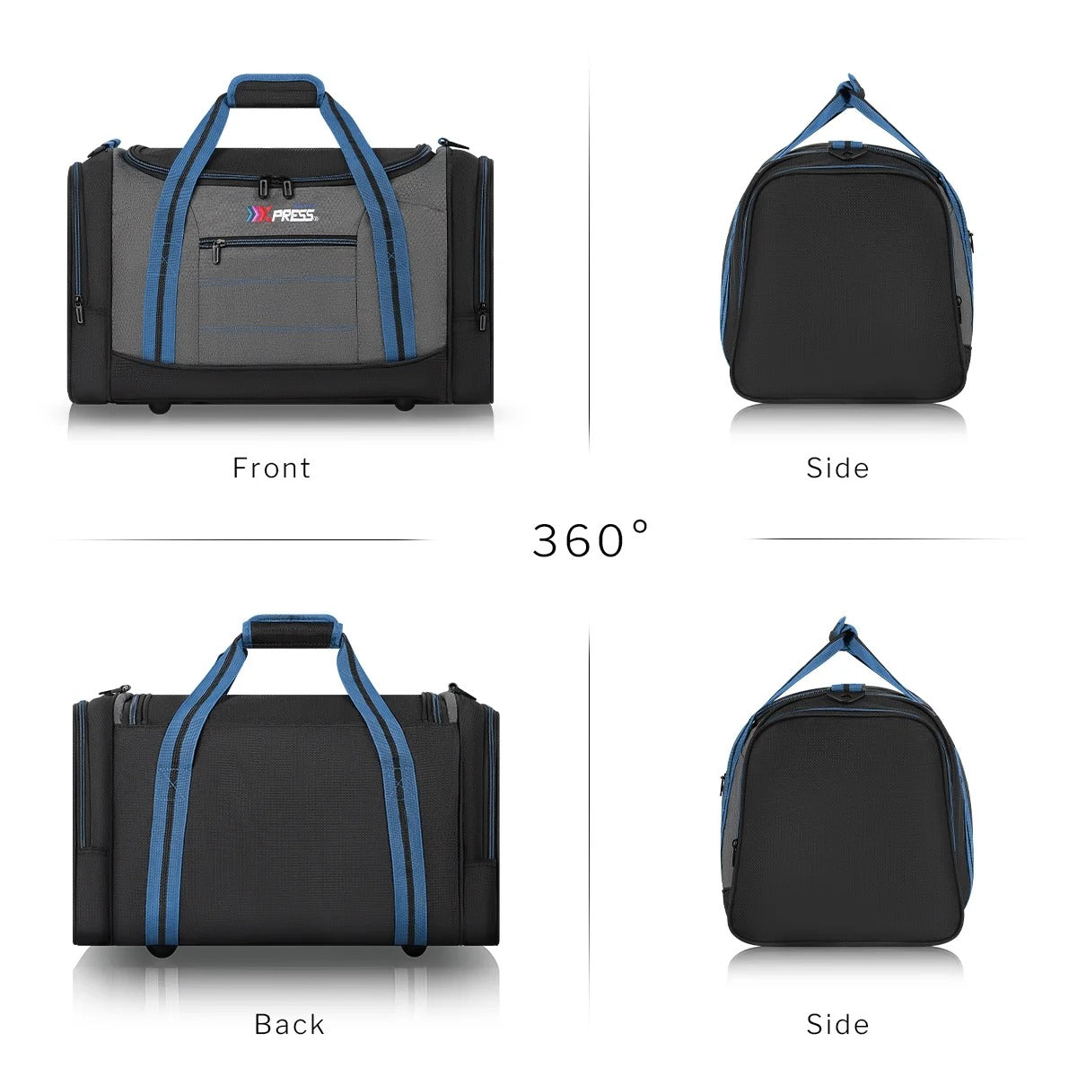 20" Travel Duffel Bags for Women Men,45L Foldable Sports Gym Bag with Adjustable Strap,Lightweight & Tear Resistant Weekender Overnight Bag for Yoga Beach Short Trip