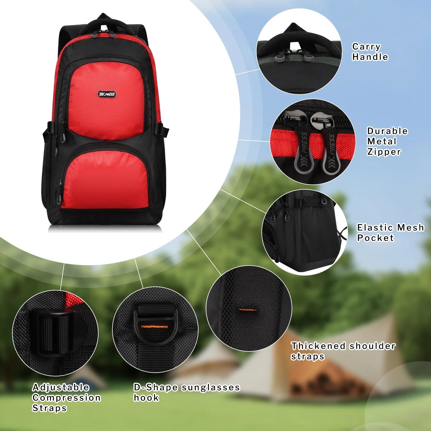 NEW YORK XPRESS B022 Travel Backpack, Lightweight,  Water Resistant, 22"