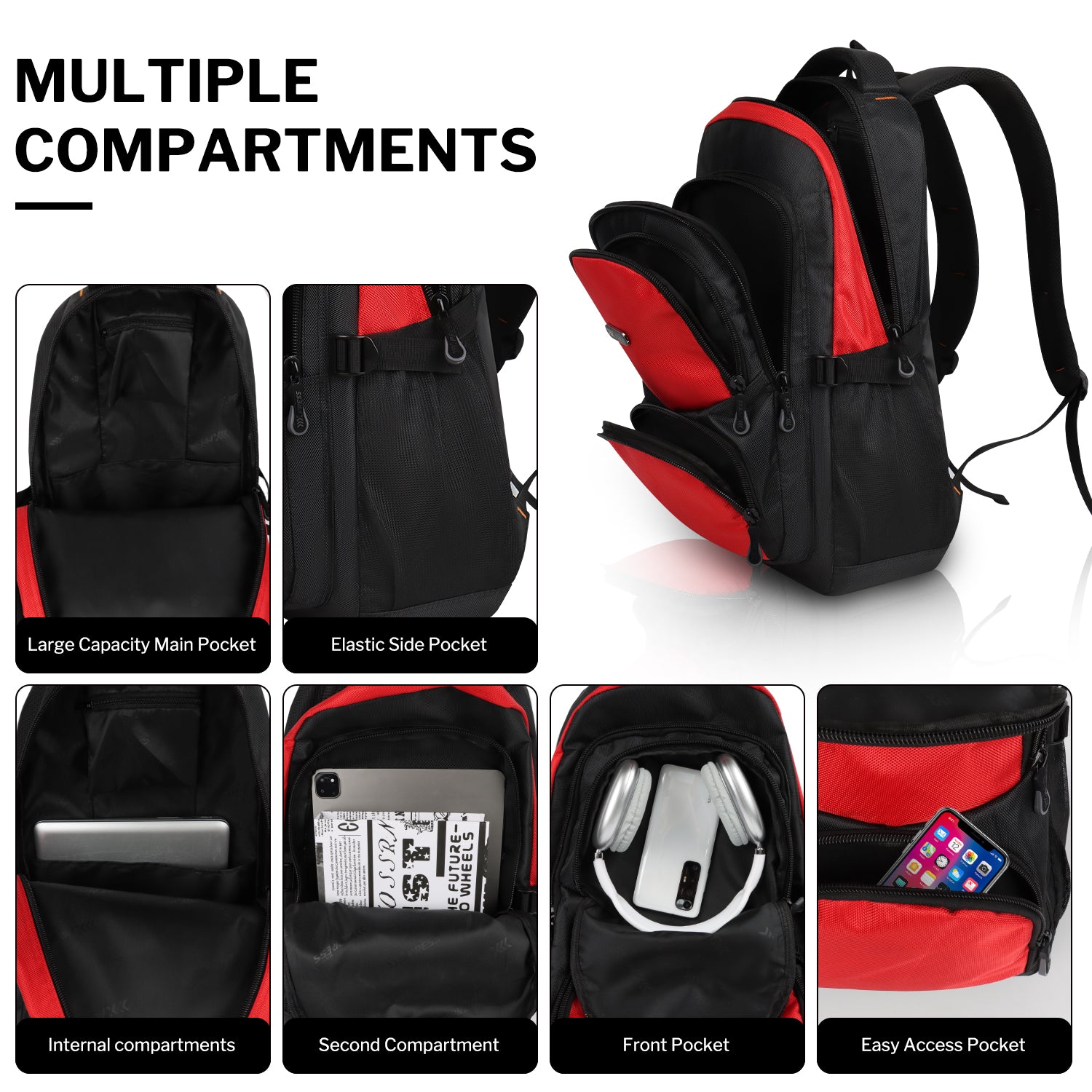 NEW YORK XPRESS B022 Travel Backpack, Lightweight,  Water Resistant, 22"