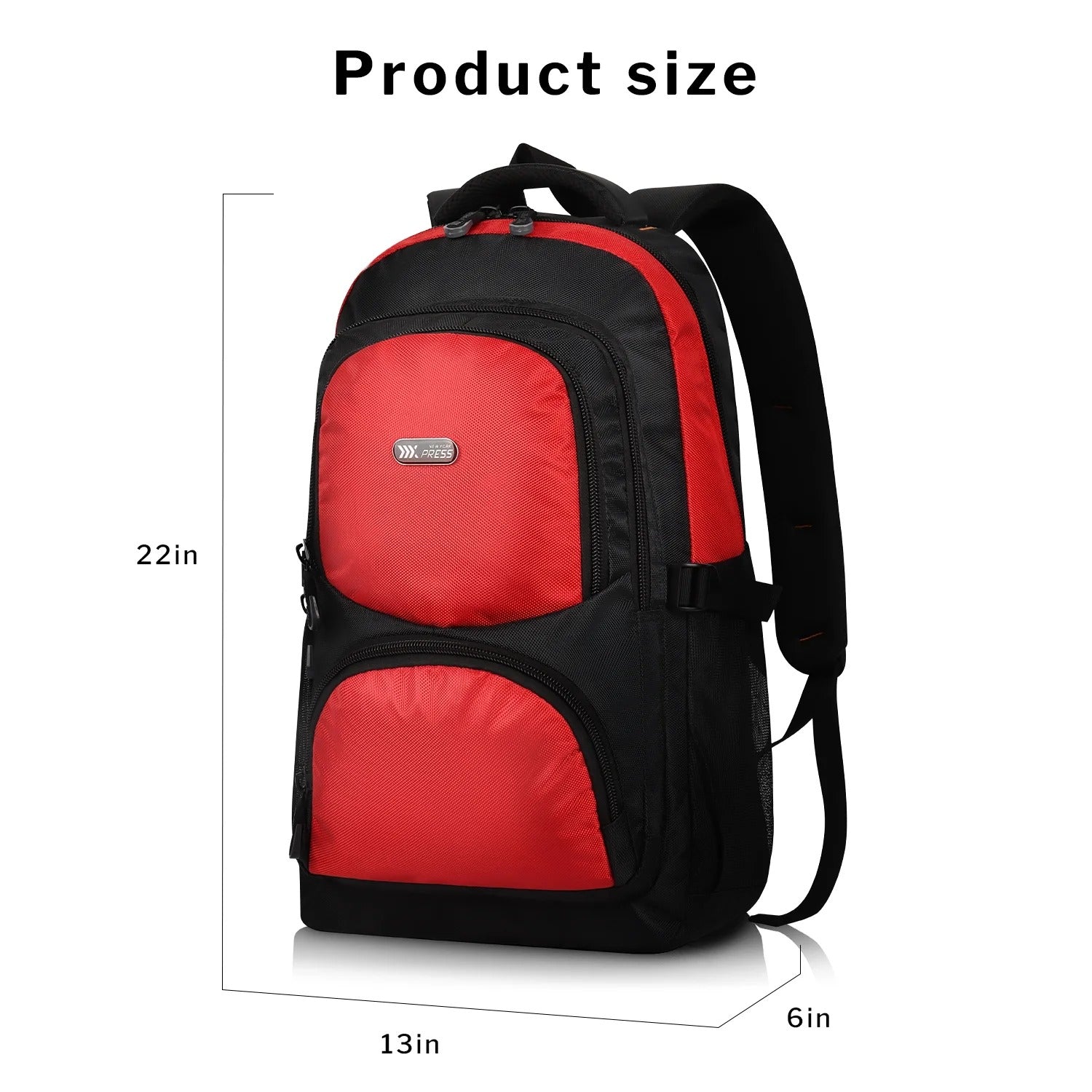 NEW YORK XPRESS B022 Travel Backpack, Lightweight,  Water Resistant, 22"