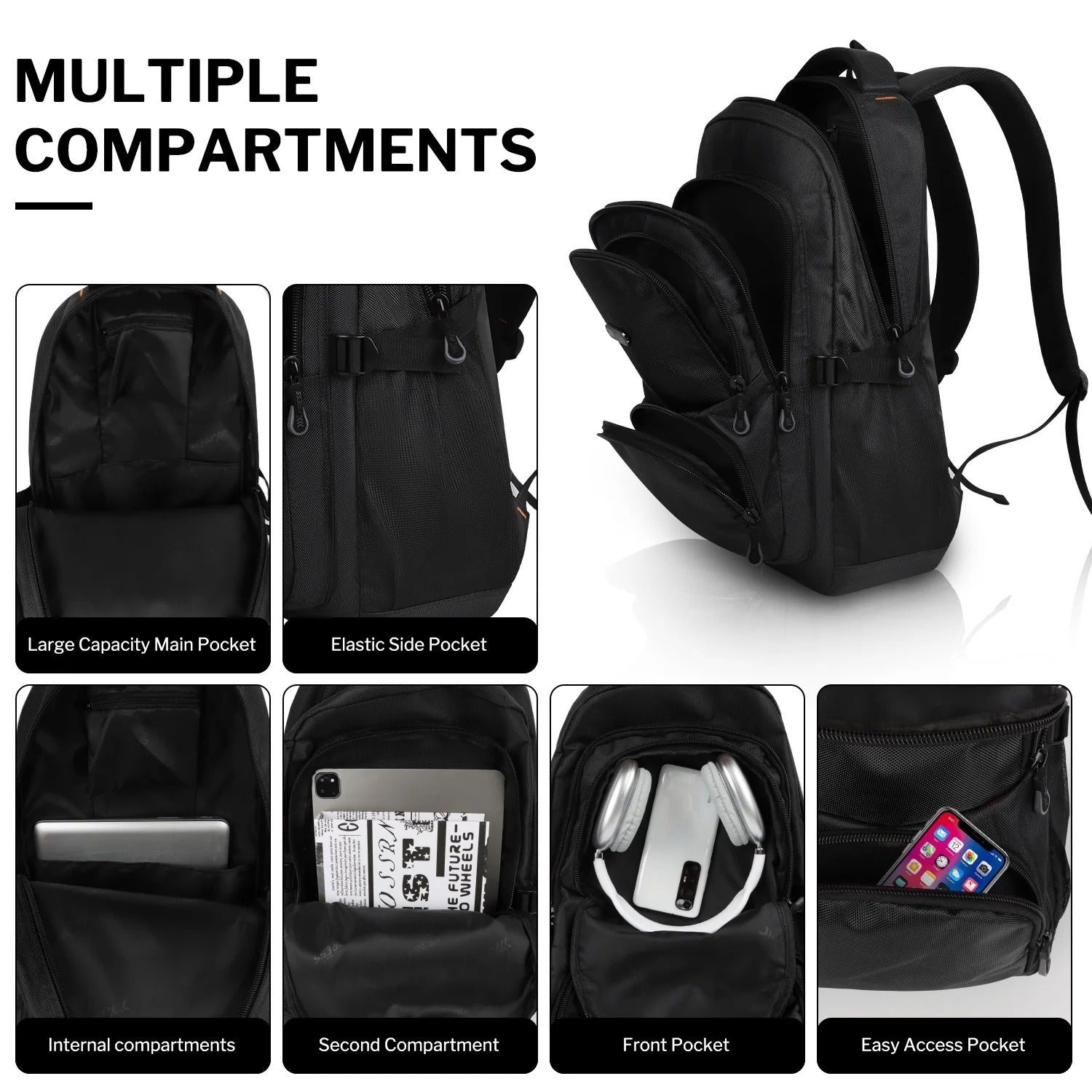 NEW YORK XPRESS B022 Travel Backpack, Lightweight,  Water Resistant, 22"