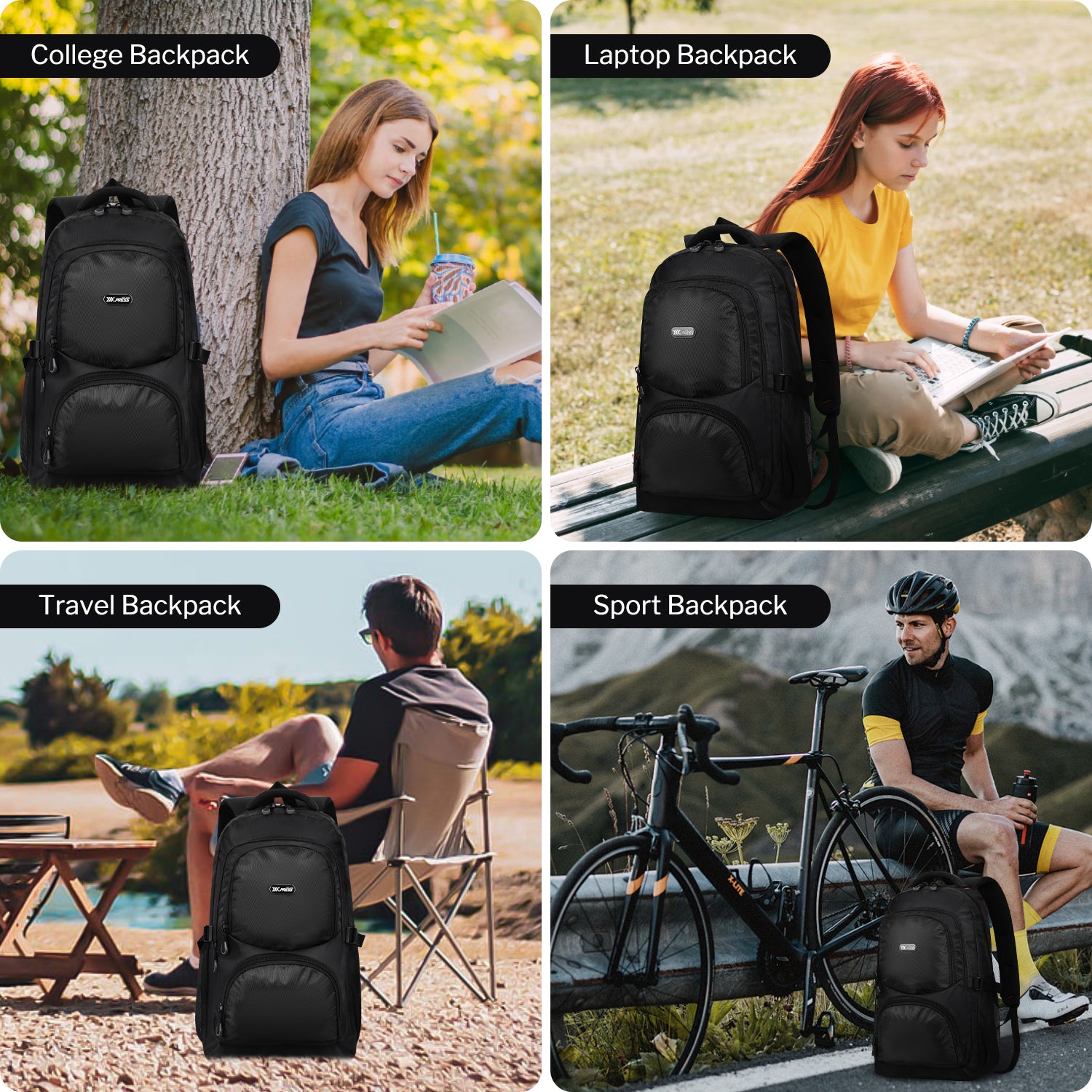 NEW YORK XPRESS B022 Travel Backpack, Lightweight,  Water Resistant, 22"