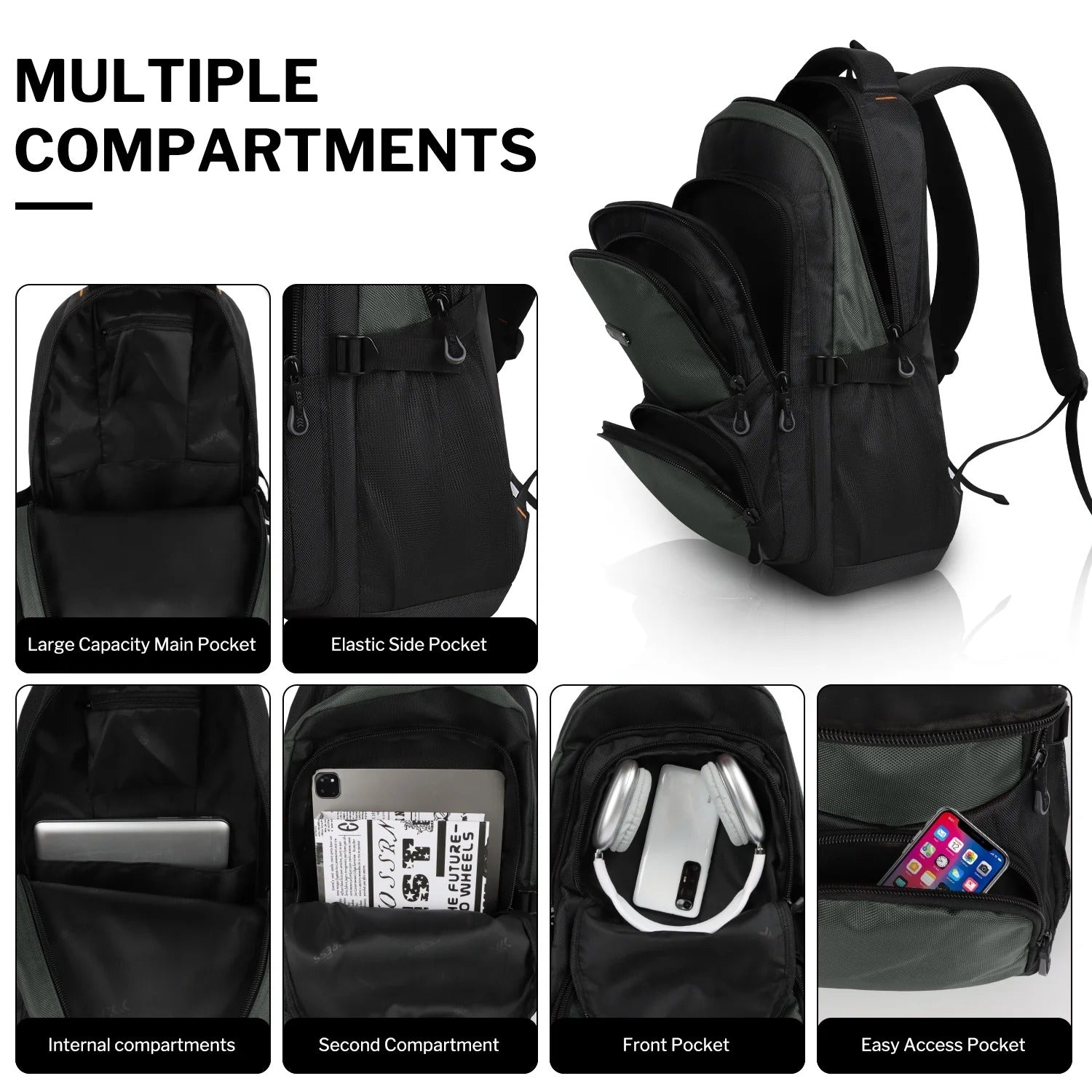 NEW YORK XPRESS B022 Travel Backpack, Lightweight,  Water Resistant, 22"