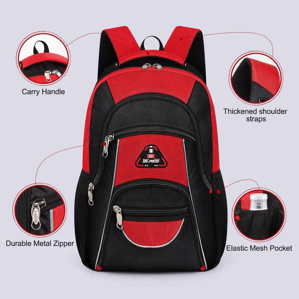 NEW YORK XPRESS BP-06512 Extra Large 50L, Travel Backpack, with Multi-Pocket, 21"