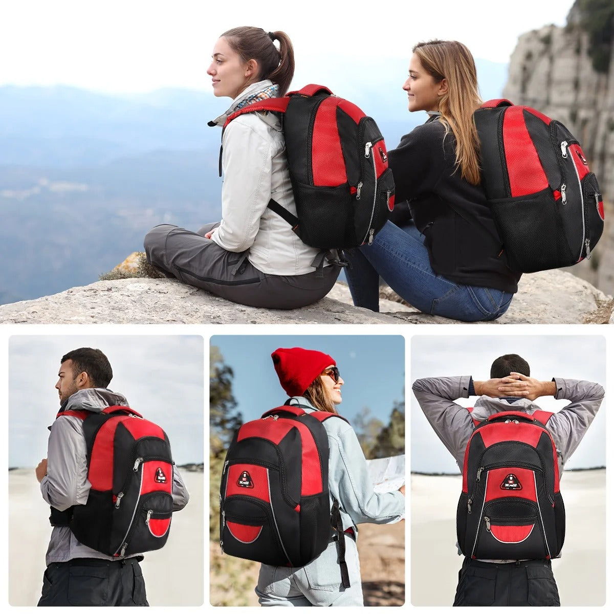 NEW YORK XPRESS BP-06512 Extra Large 50L, Travel Backpack, with Multi-Pocket, 21"
