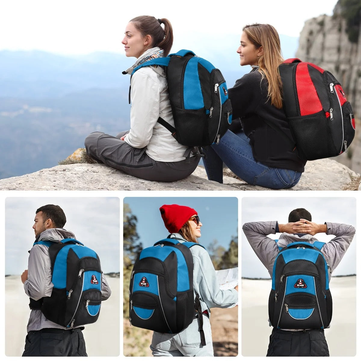 NEW YORK XPRESS BP-06512 Extra Large 50L, Travel Backpack, with Multi-Pocket, 21"