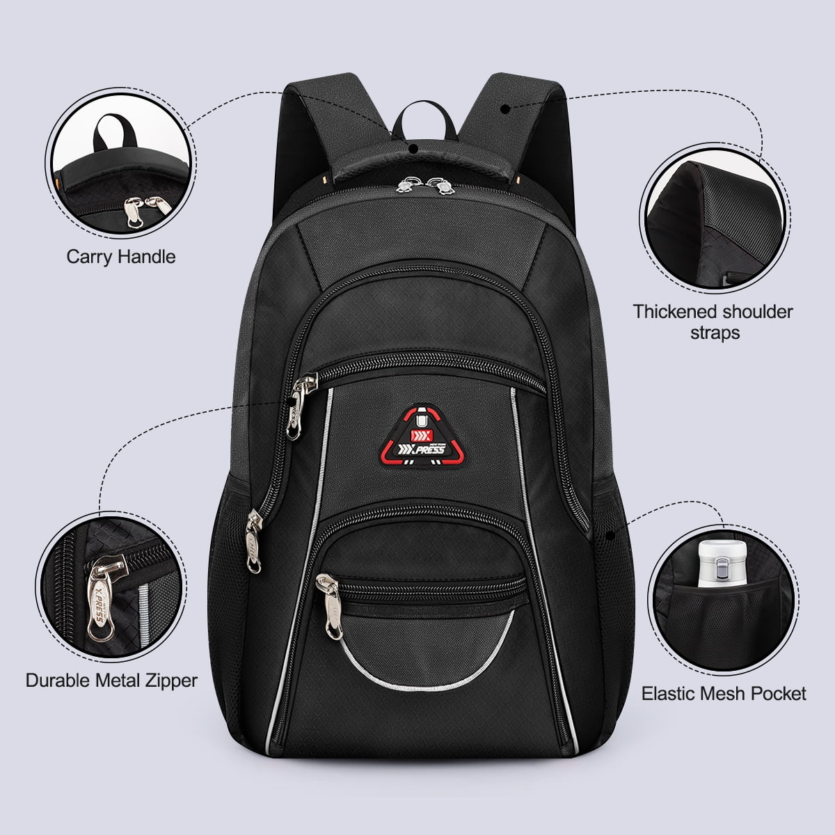 NEW YORK XPRESS BP-06512 Extra Large 50L, Travel Backpack, with Multi-Pocket, 21"