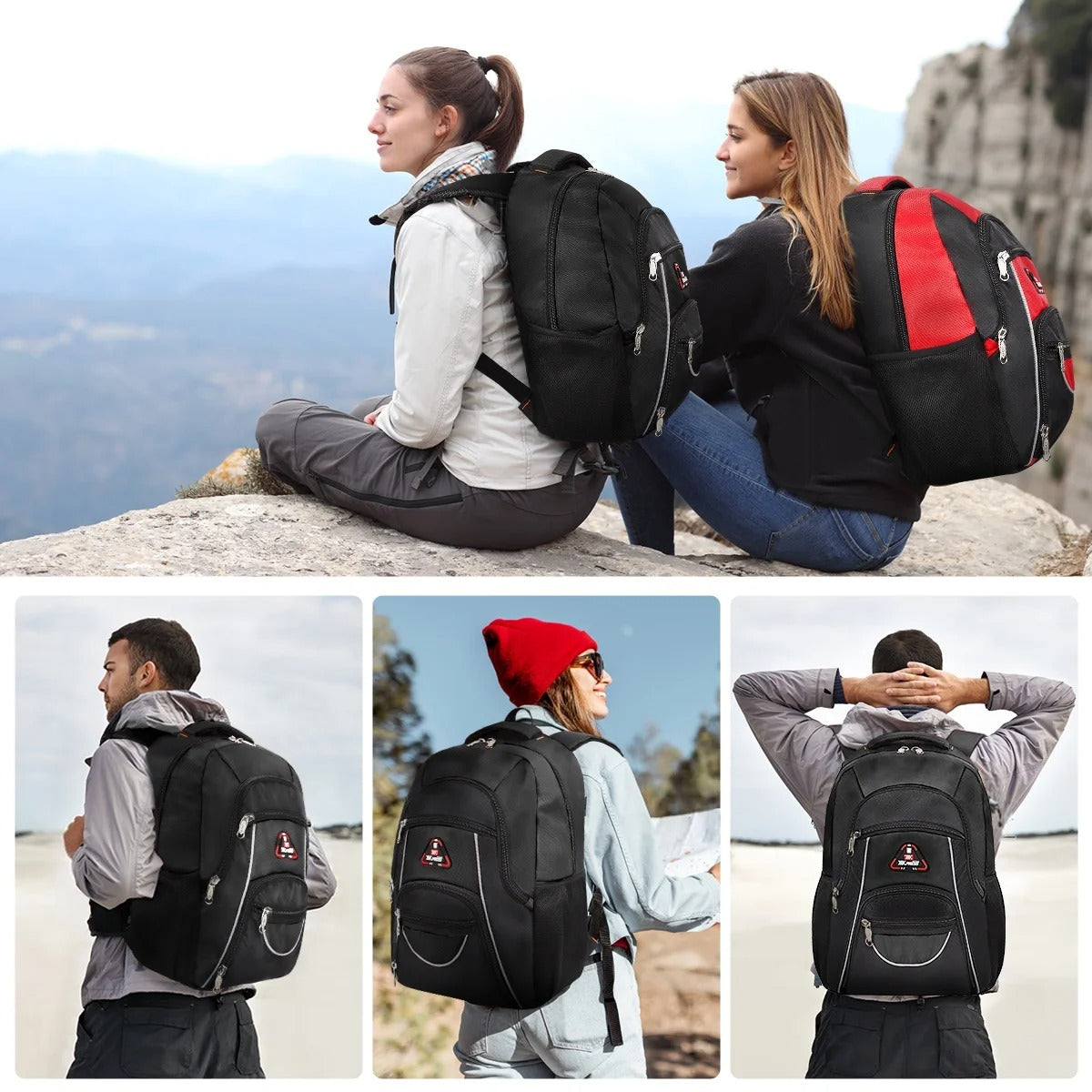 NEW YORK XPRESS BP-06512 Extra Large 50L, Travel Backpack, with Multi-Pocket, 21"