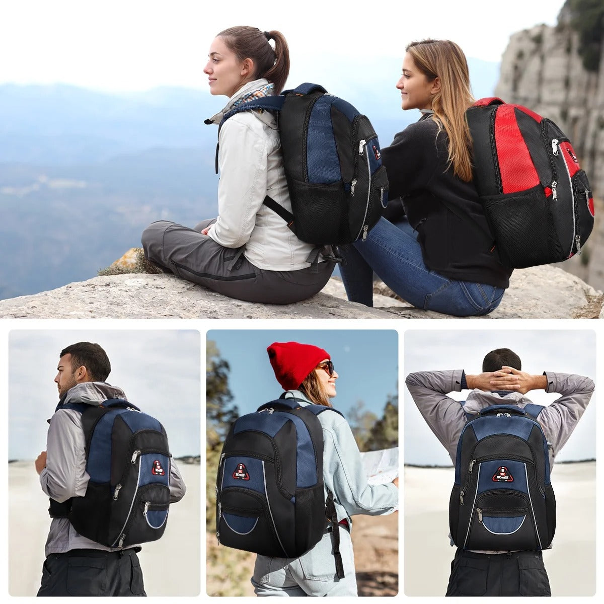 NEW YORK XPRESS BP-06512 Extra Large 50L, Travel Backpack, with Multi-Pocket, 21"