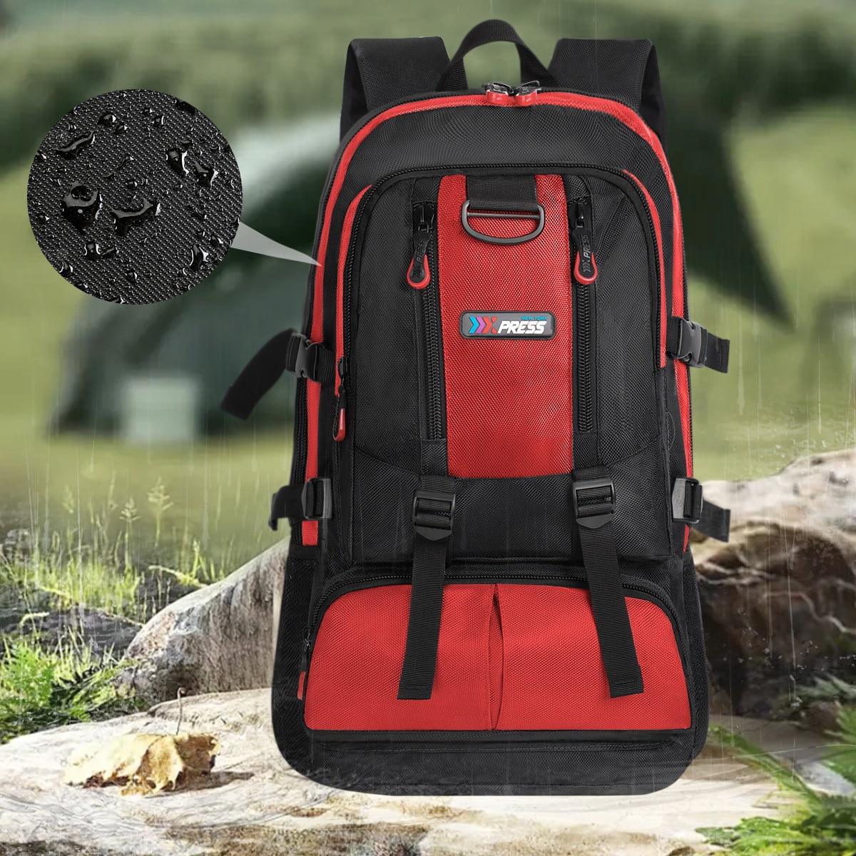 NEW YORK XPRESS A12 Travel Backpack with Multi-Pocket, 17.3 inch Laptop fit, Water Resistant 18"