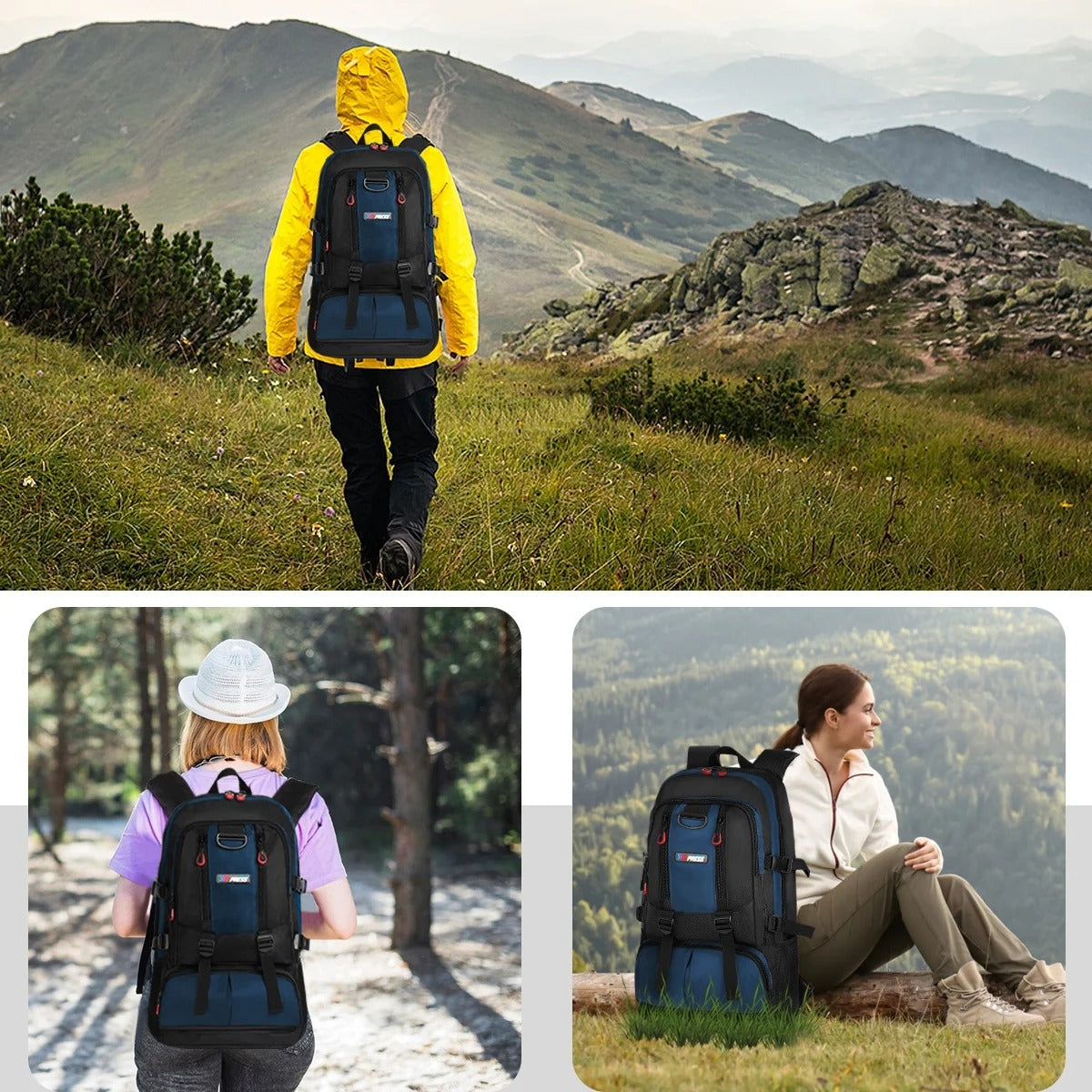 NEW YORK XPRESS A12 Travel Backpack with Multi-Pocket, 17.3 inch Laptop fit, Water Resistant 18"