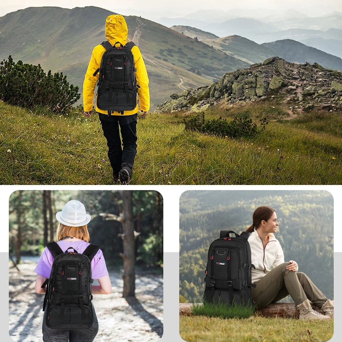 NEW YORK XPRESS A12 Travel Backpack with Multi-Pocket, 17.3 inch Laptop fit, Water Resistant 18"