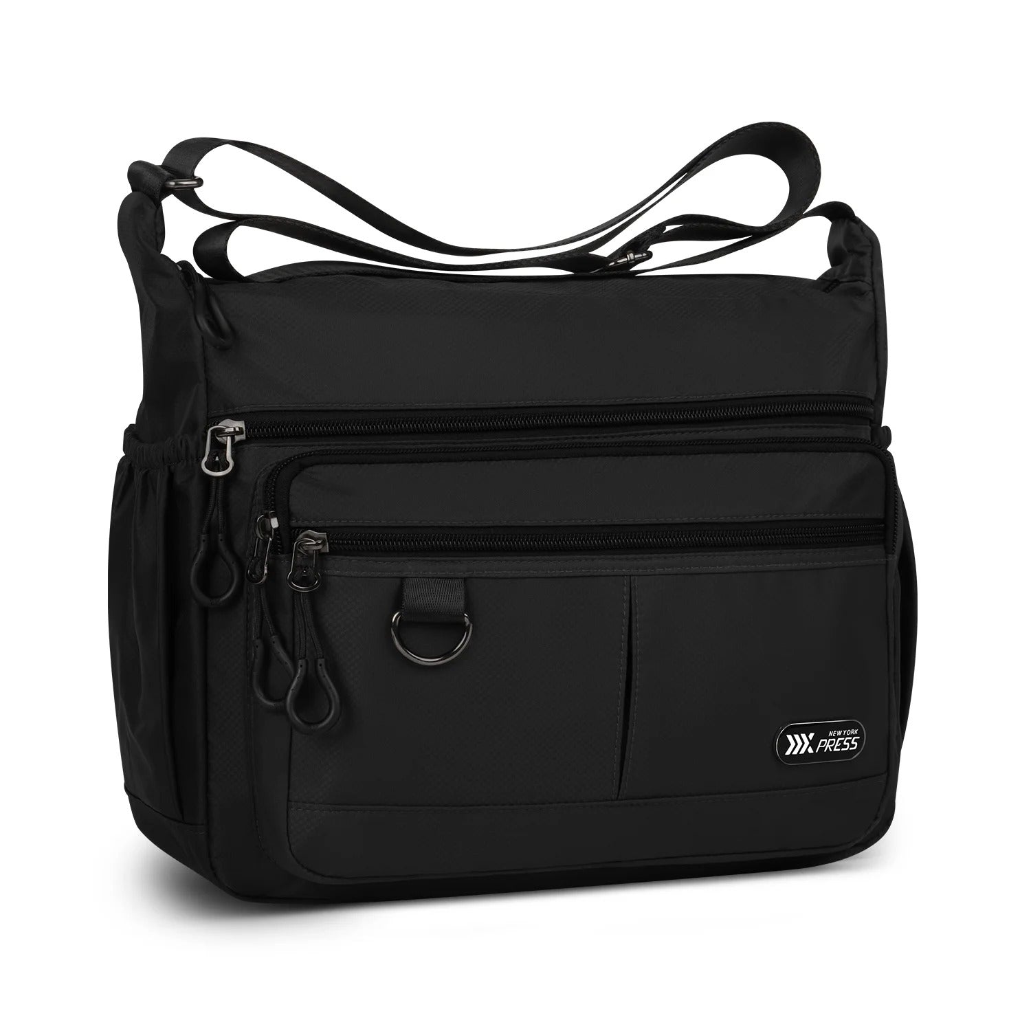 NEW YORK XPRESS TT-851 Unisex Water-Resistant Crossbody Bag, Multi Pocket for Travel ,Work , Daily Use 10"