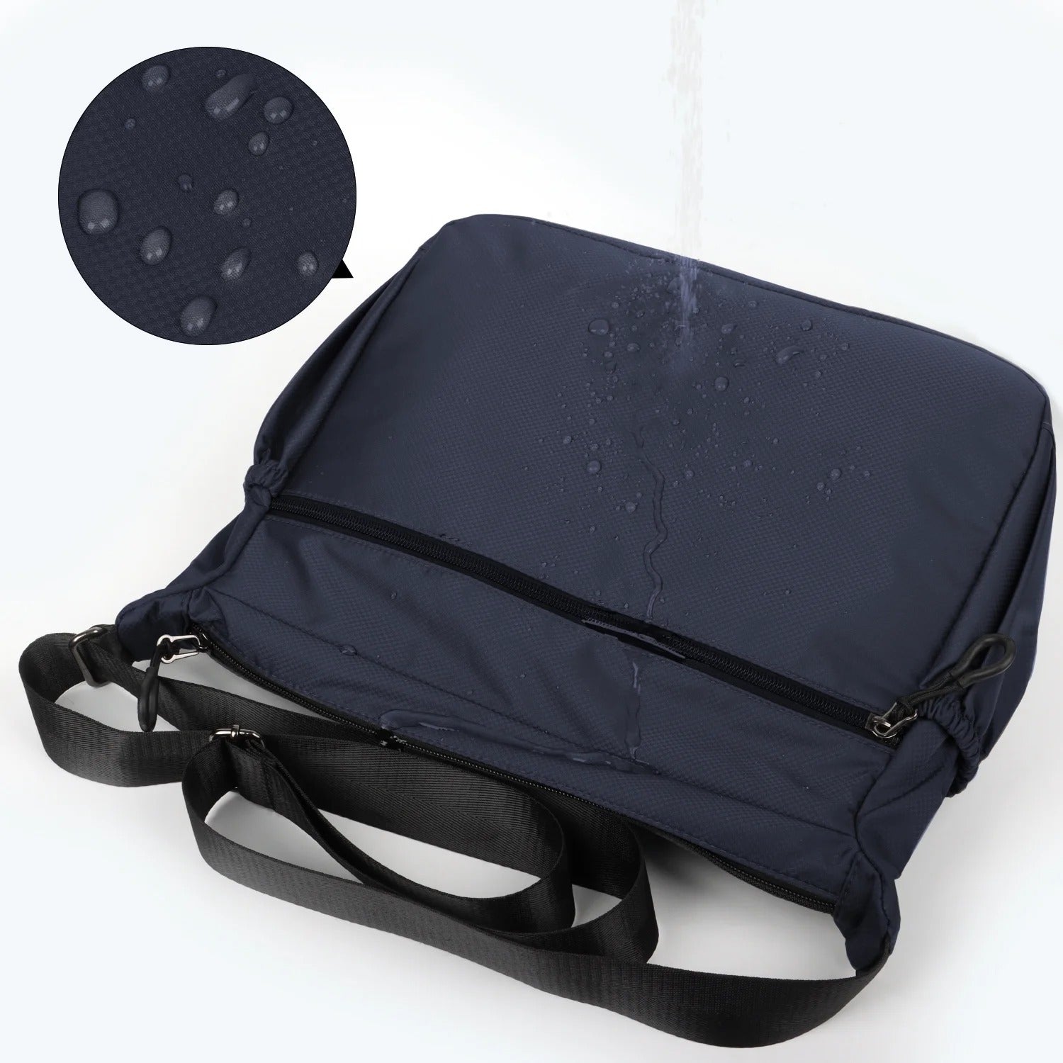 NEW YORK XPRESS TT-851 Unisex Water-Resistant Crossbody Bag, Multi Pocket for Travel ,Work , Daily Use 10"