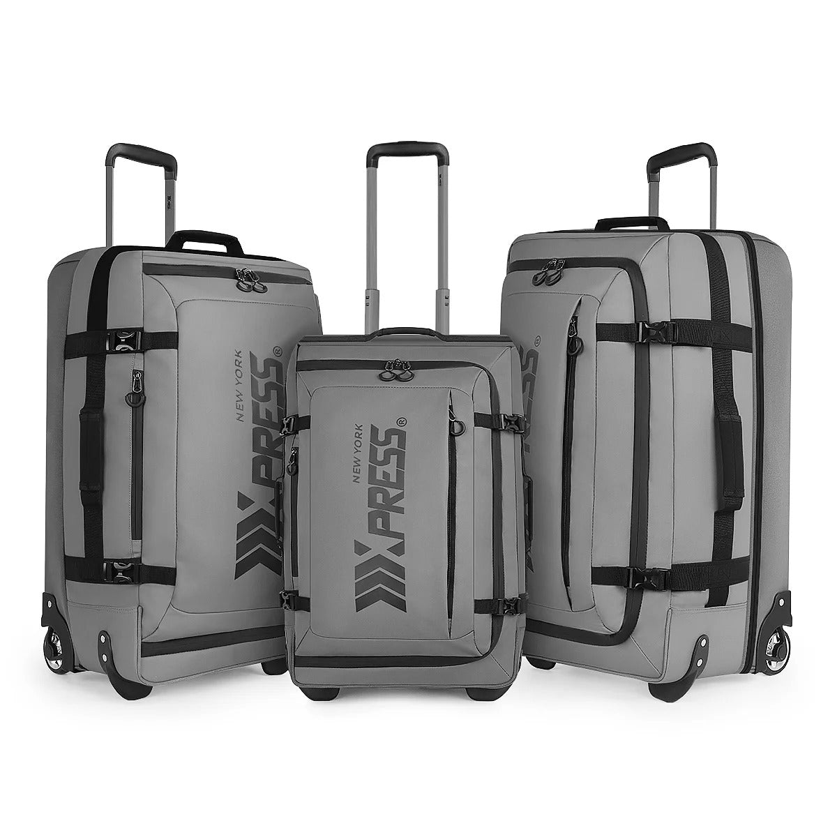 NEW YORK XPRESS TA-069-3PC Luggage, Waterproof Expandable, Soft Shell Suitcase (20", 26", 30")
