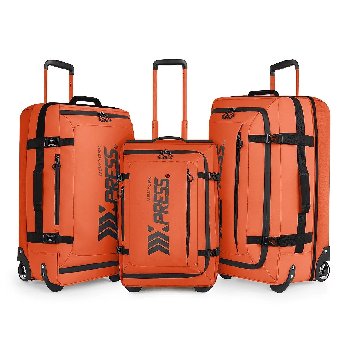 NEW YORK XPRESS TA-069-3PC Luggage, Waterproof Expandable, Soft Shell Suitcase (20", 26", 30")