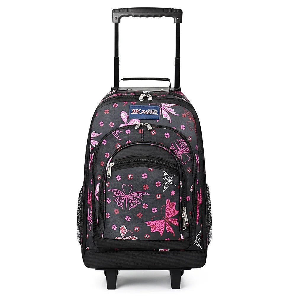 NEW YORK XPRESS JH-2560 / JH-2561, 2 In 1 Travel Backpack,20" Carry On Rolling Wheeled Backpack with Telescopic Handle