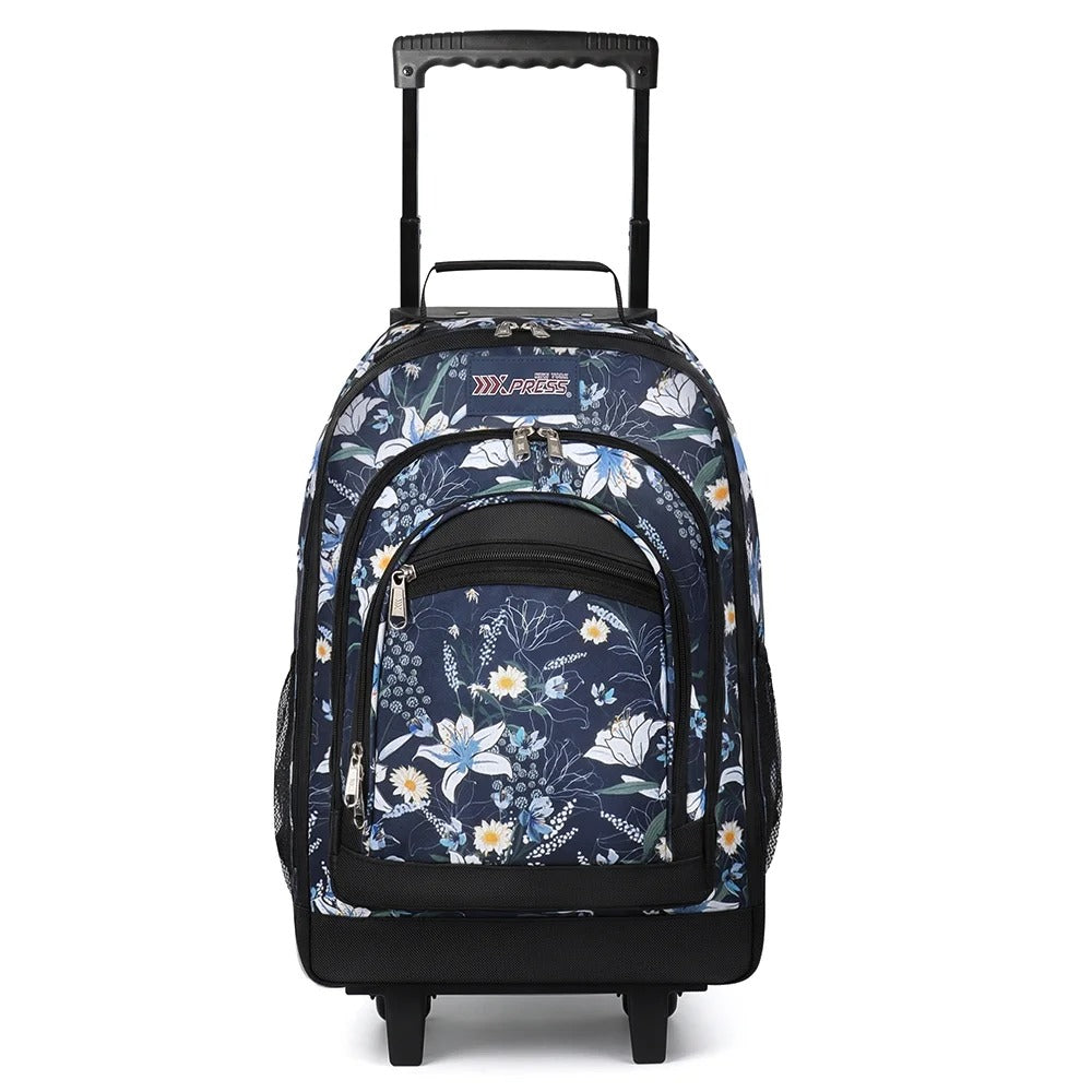 NEW YORK XPRESS JH-2560 / JH-2561, 2 In 1 Travel Backpack,20" Carry On Rolling Wheeled Backpack with Telescopic Handle