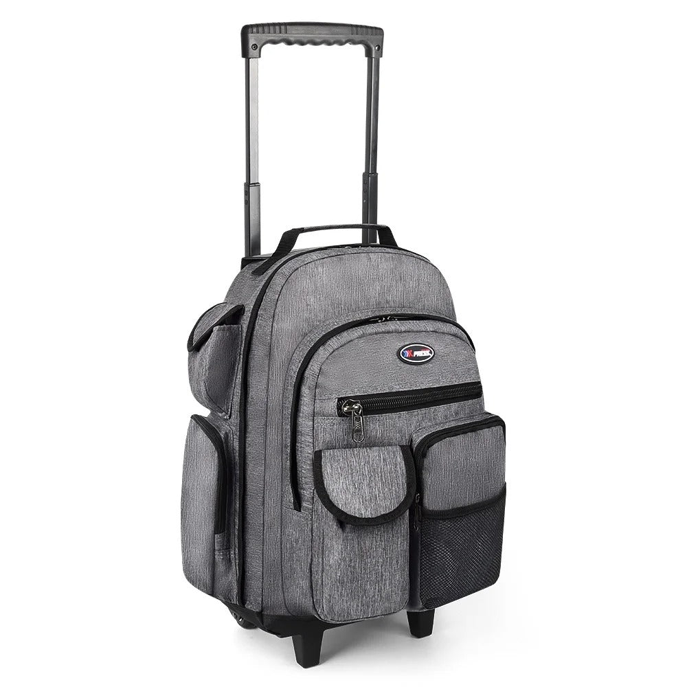 NEW YORK XPRESS JH-2560 / JH-2561, 2 In 1 Travel Backpack,20" Carry On Rolling Wheeled Backpack with Telescopic Handle