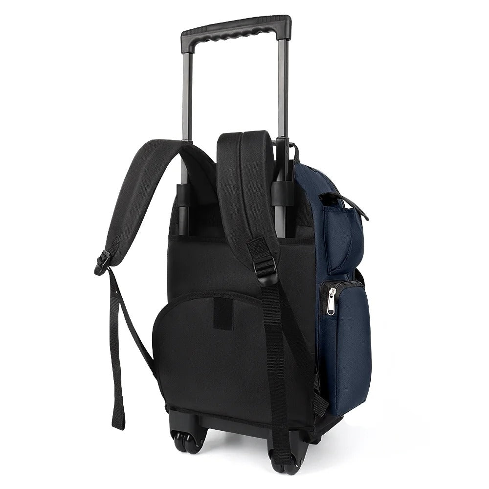 NEW YORK XPRESS JH-2560 / JH-2561, 2 In 1 Travel Backpack,20" Carry On Rolling Wheeled Backpack with Telescopic Handle