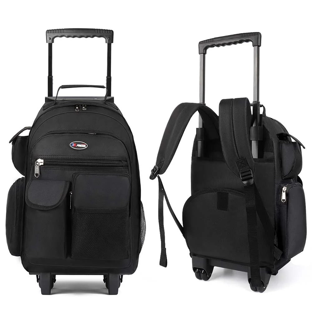 NEW YORK XPRESS JH-2560 / JH-2561, 2 In 1 Travel Backpack,20" Carry On Rolling Wheeled Backpack with Telescopic Handle
