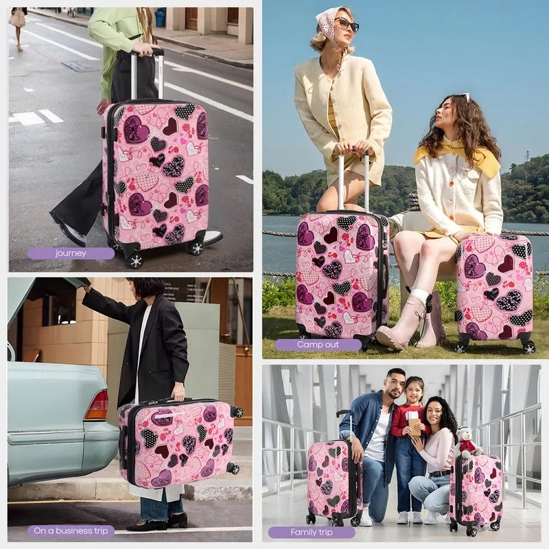 NEW YORK XPRESS L-0028 Expandable 3PC Hard Shell Luggage with Spinner Wheels, TSA Lock, ( 20"/24"/28")