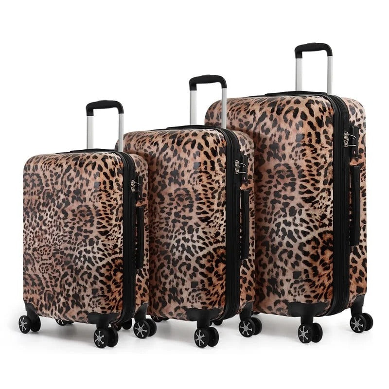 NEW YORK XPRESS L-0028 Expandable 3PC Hard Shell Luggage with Spinner Wheels, TSA Lock, ( 20"/24"/28")