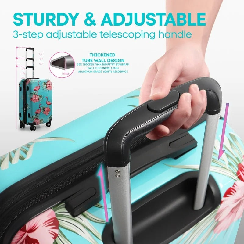 NEW YORK XPRESS L-0028 Expandable 3PC Hard Shell Luggage with Spinner Wheels, TSA Lock, ( 20"/24"/28")
