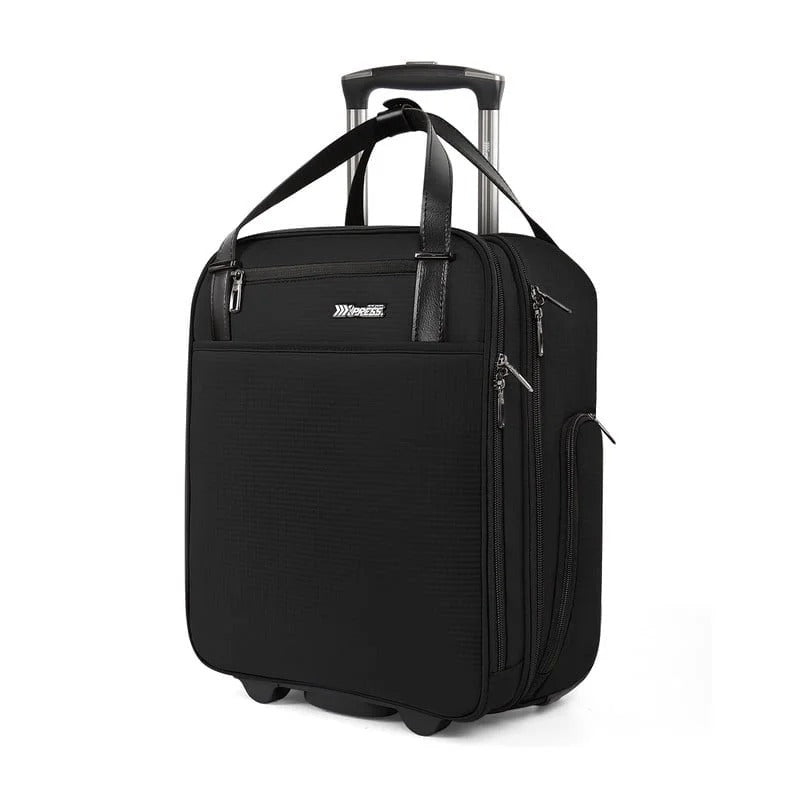 NEW YORK XPRESS XJ-5011 Underseat Soft Carry On Luggage, Rolling Wheels, Lightweight Travel Bag, 16"