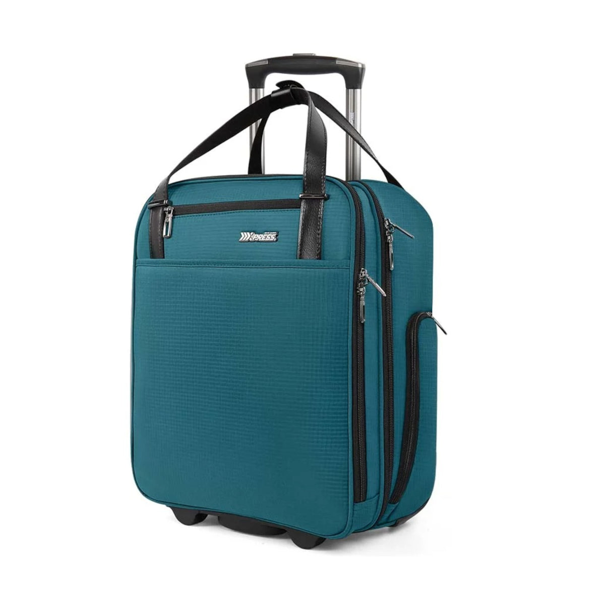 NEW YORK XPRESS XJ-5011 Underseat Soft Carry On Luggage, Rolling Wheels, Lightweight Travel Bag, 16"