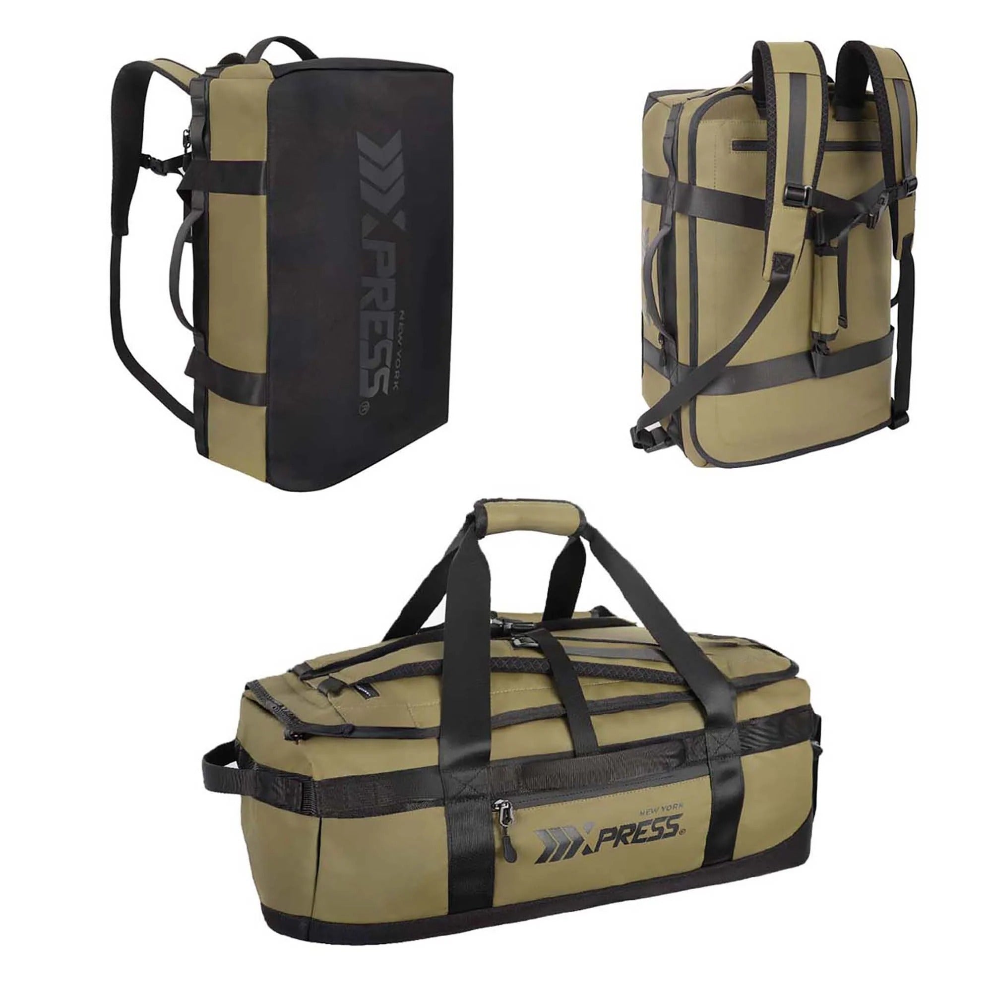 NEW YORK XPRESS LX737, 2-in-1 Travel Duffel Backpack, 21" Convertible with Straps, Heavy Duty Water-Resistant, 40L