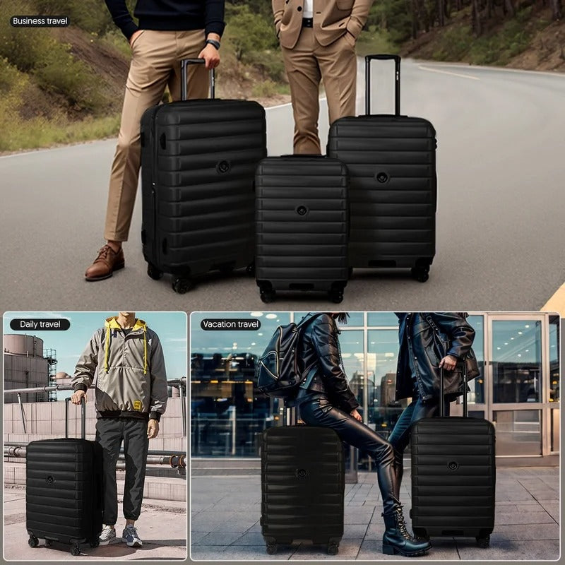 NEW YORK XPRESS LA13601 Hard Shell Expandable Luggage, Spinner Wheels & TSA Lock, Lightweight 20"25"29"