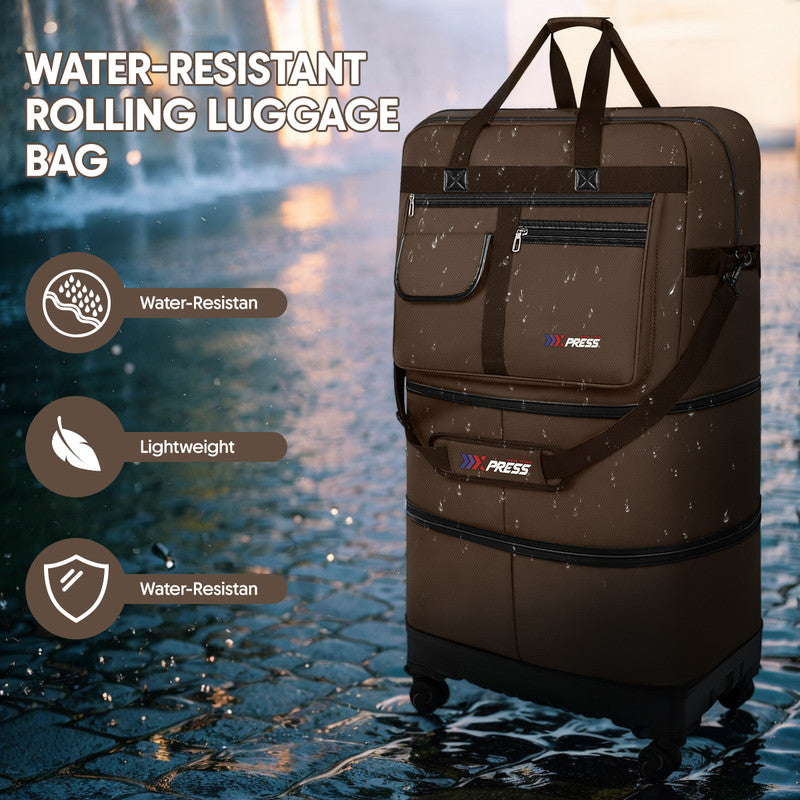 NEW YORK XPRESS JM-36 Collapsible Expandable Luggage Bag Suitcases with Wheels, Hardshell Base Case 36"