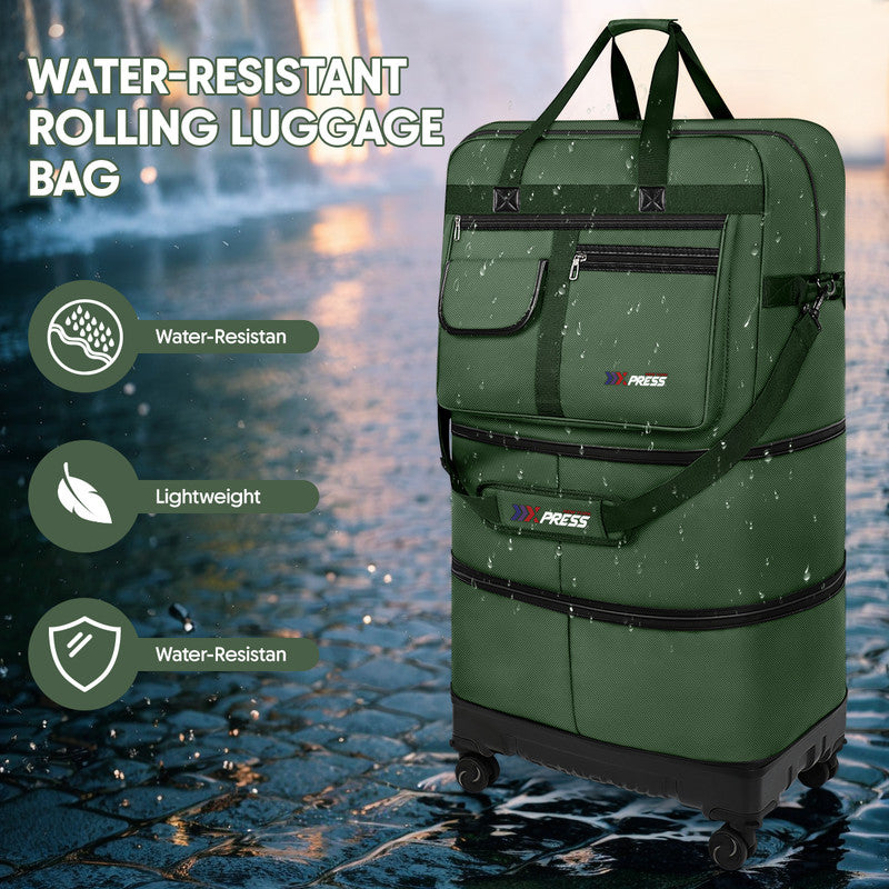NEW YORK XPRESS JM-36 Collapsible Expandable Luggage Bag Suitcases with Wheels, Hardshell Base Case 36"