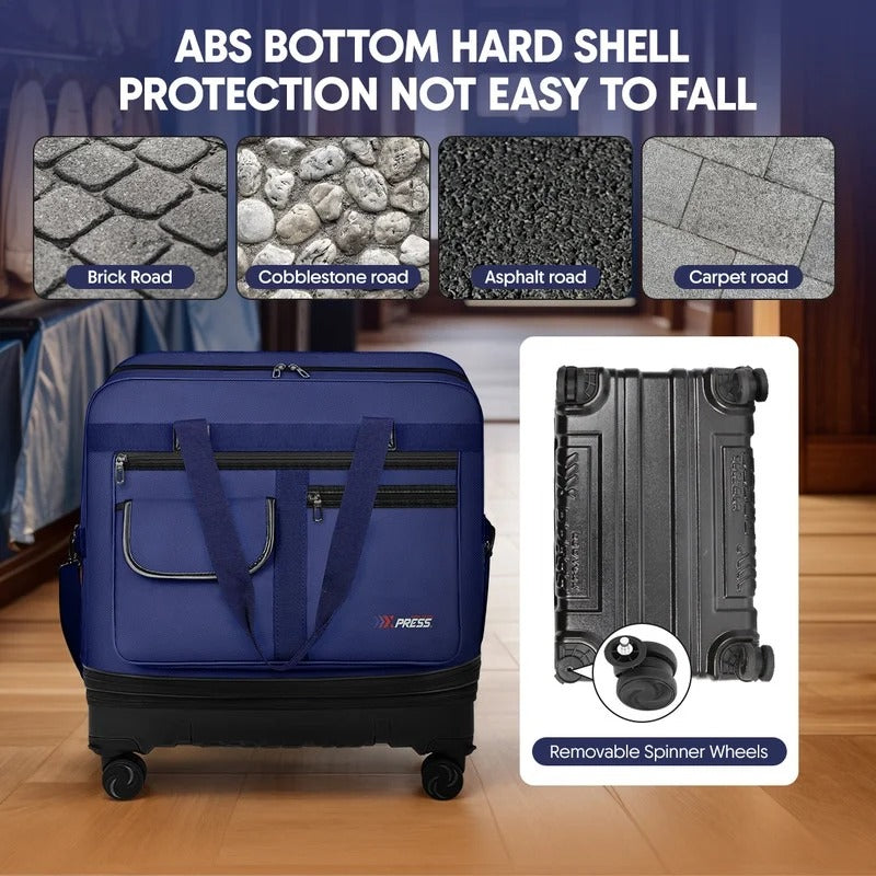 NEW YORK XPRESS JM-36 Collapsible Expandable Luggage Bag Suitcases with Wheels, Hardshell Base Case 36"