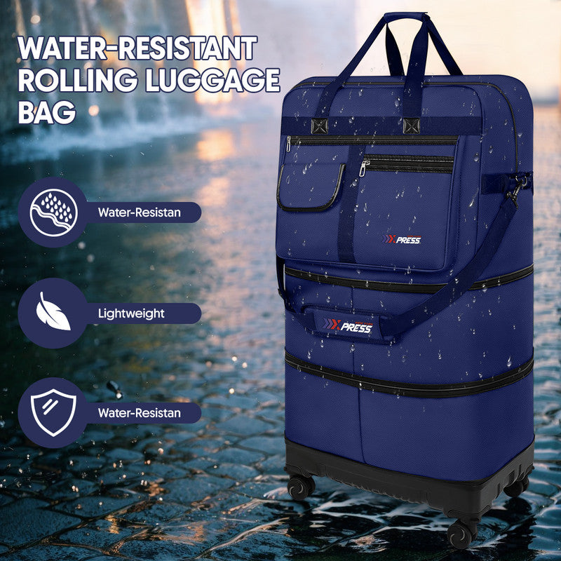 NEW YORK XPRESS JM-36 Collapsible Expandable Luggage Bag Suitcases with Wheels, Hardshell Base Case 36"