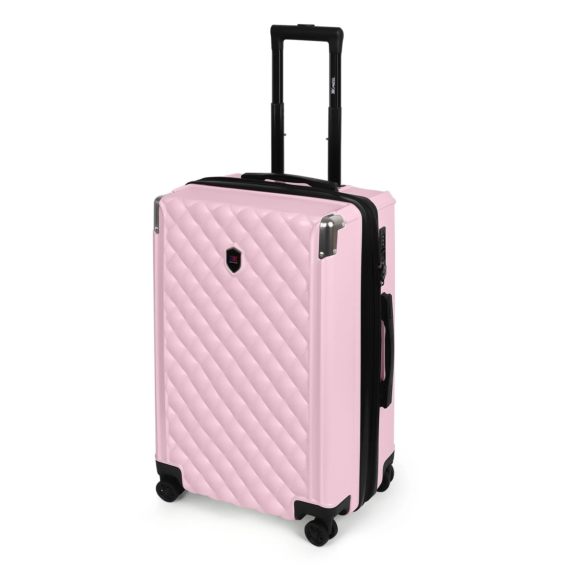 NEW YORK XPRESS WD-576 ABS Hard-shell Expandable Suitcase with Spinner Wheels and TSA Lock