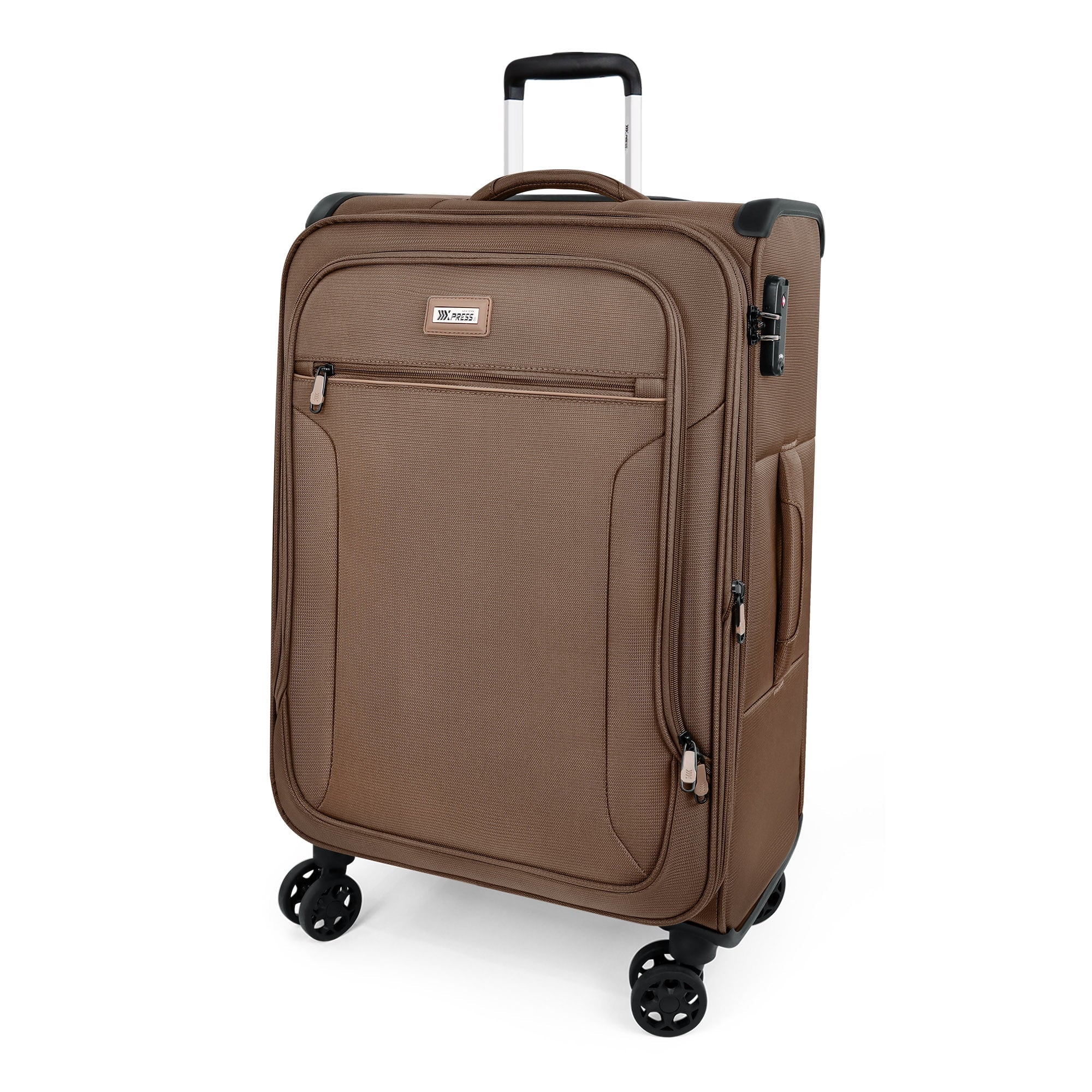 NEW YORK XPRESS XJ-1907 Expandable Soft Shell Spinner Suitcase with TSA Lock, Durable Lightweight Travel Case