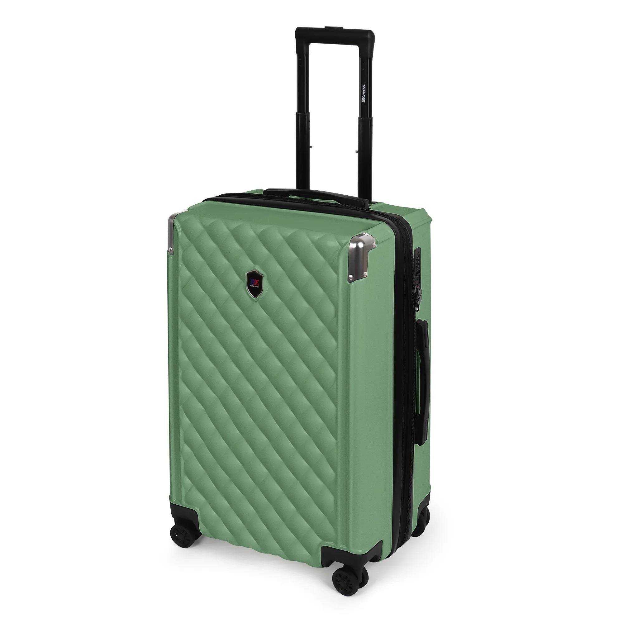 NEW YORK XPRESS WD-576 ABS Hard-shell Expandable Suitcase with Spinner Wheels and TSA Lock