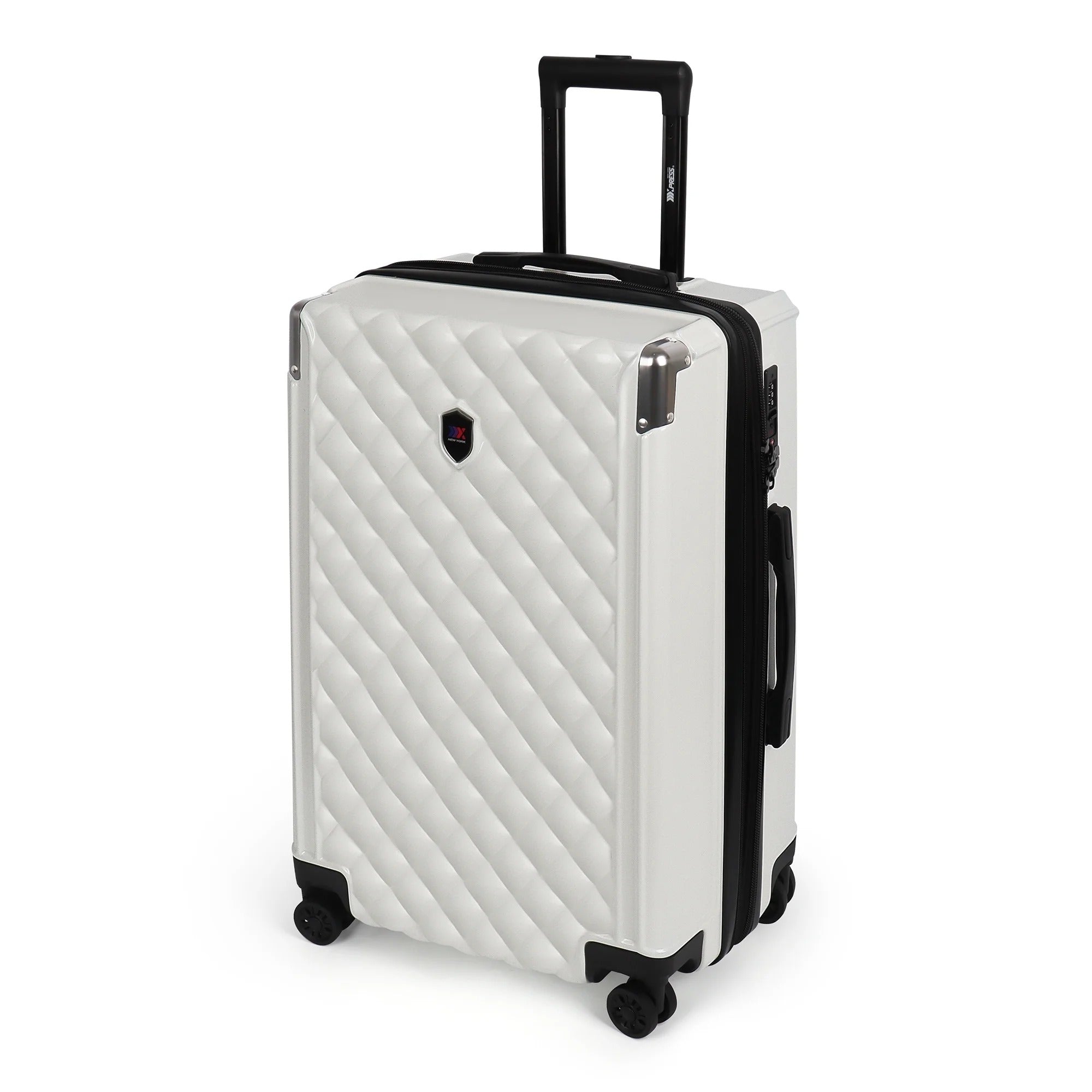 NEW YORK XPRESS WD-576 ABS Hard-shell Expandable Suitcase with Spinner Wheels and TSA Lock