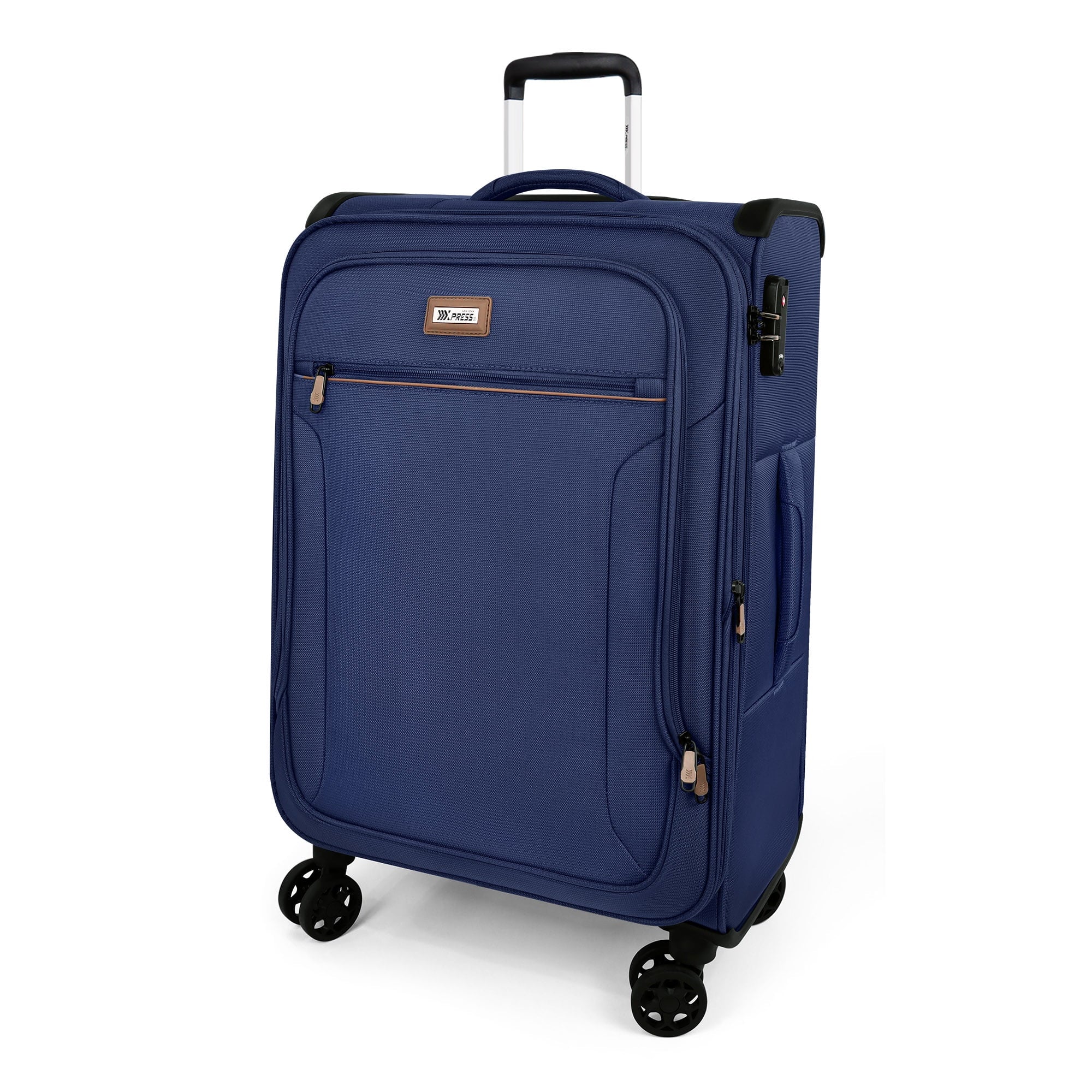 NEW YORK XPRESS XJ-1907 Expandable Soft Shell Spinner Suitcase with TSA Lock, Durable Lightweight Travel Case