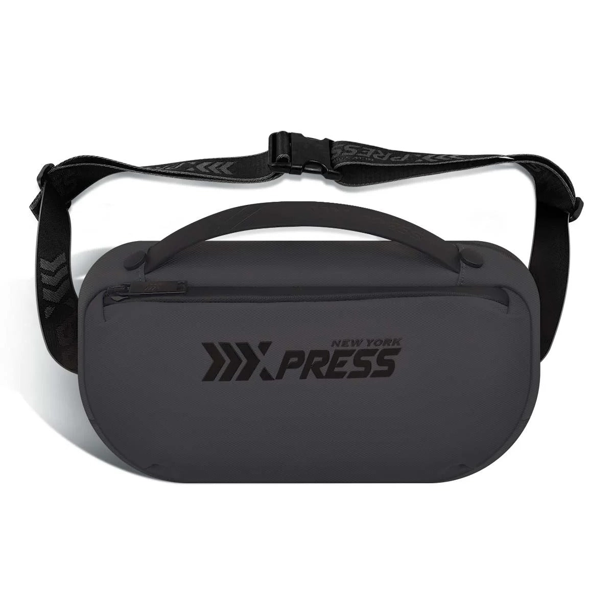 NEW YORK XPRESS Crossbody Fanny Pack for Men, Waterproof Waist Bag with 3 Zipper Pockets & Handle, Anti Theft Chest Bag for Travel Walking Running Hiking Use