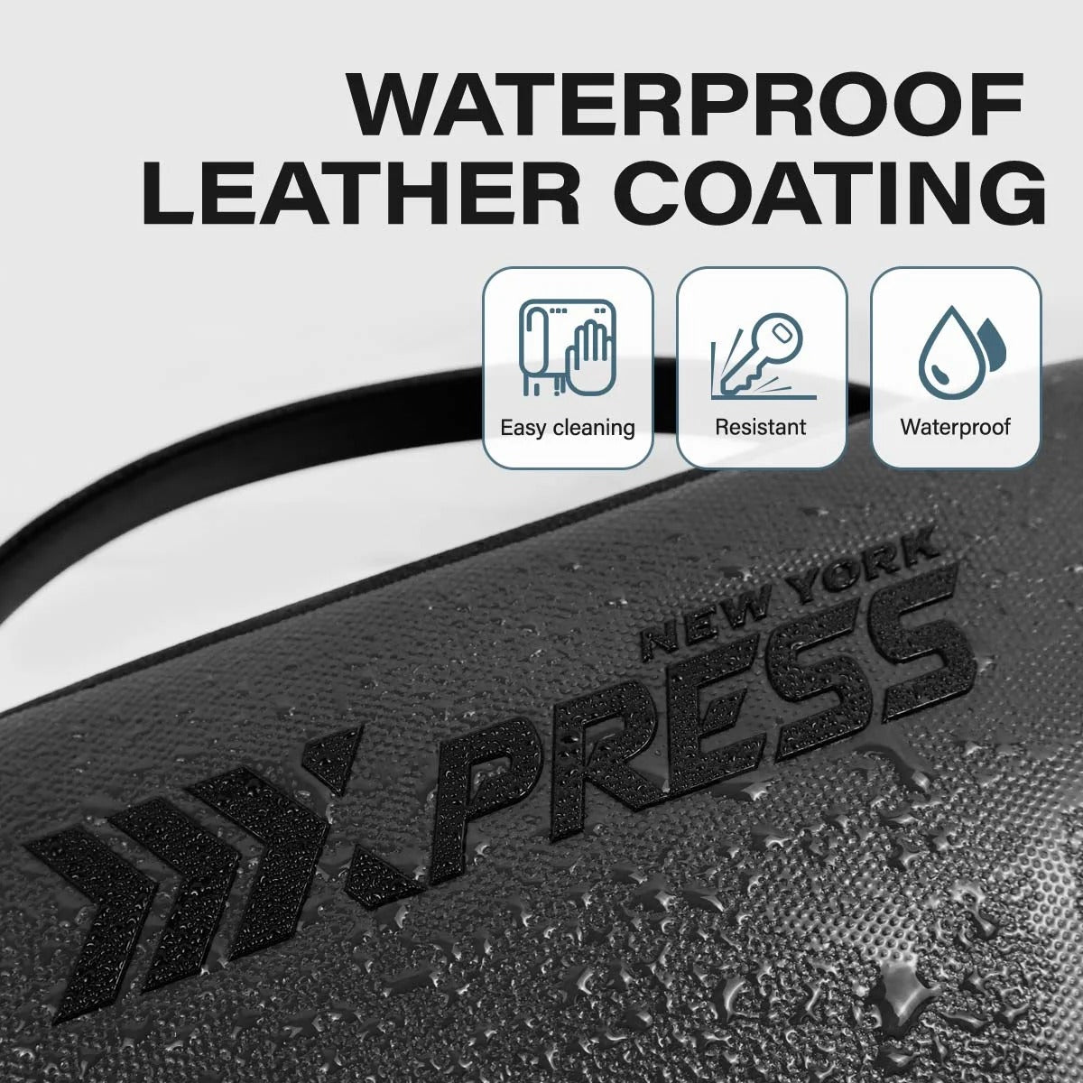 NEW YORK XPRESS Crossbody Fanny Pack for Men, Waterproof Waist Bag with 3 Zipper Pockets & Handle, Anti Theft Chest Bag for Travel Walking Running Hiking Use