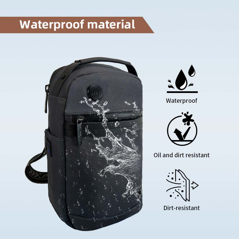 NEW YORK XPRESS Sling Bags for Men Women-Waterproof Lightweigh Sling Backpack with Water Bottle Holder-Crossbody Chest Bag for Daily Travel Hiking