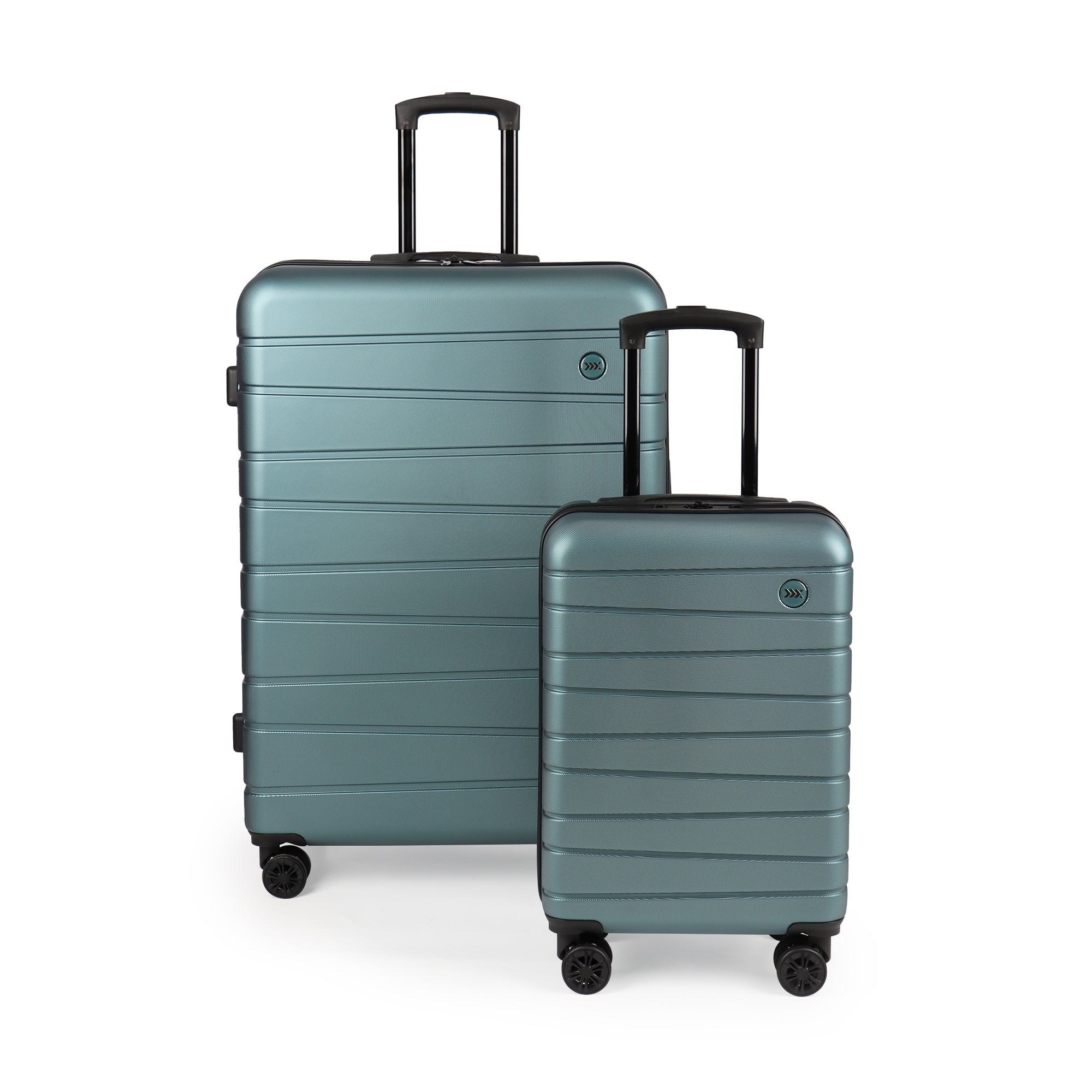 New York XPress 2538 2-PC (16/30in) ABS Hardshell Spinner, No LOCK (Keyhole), Scratch-Resistant, Lightweight Durable for Men/Women