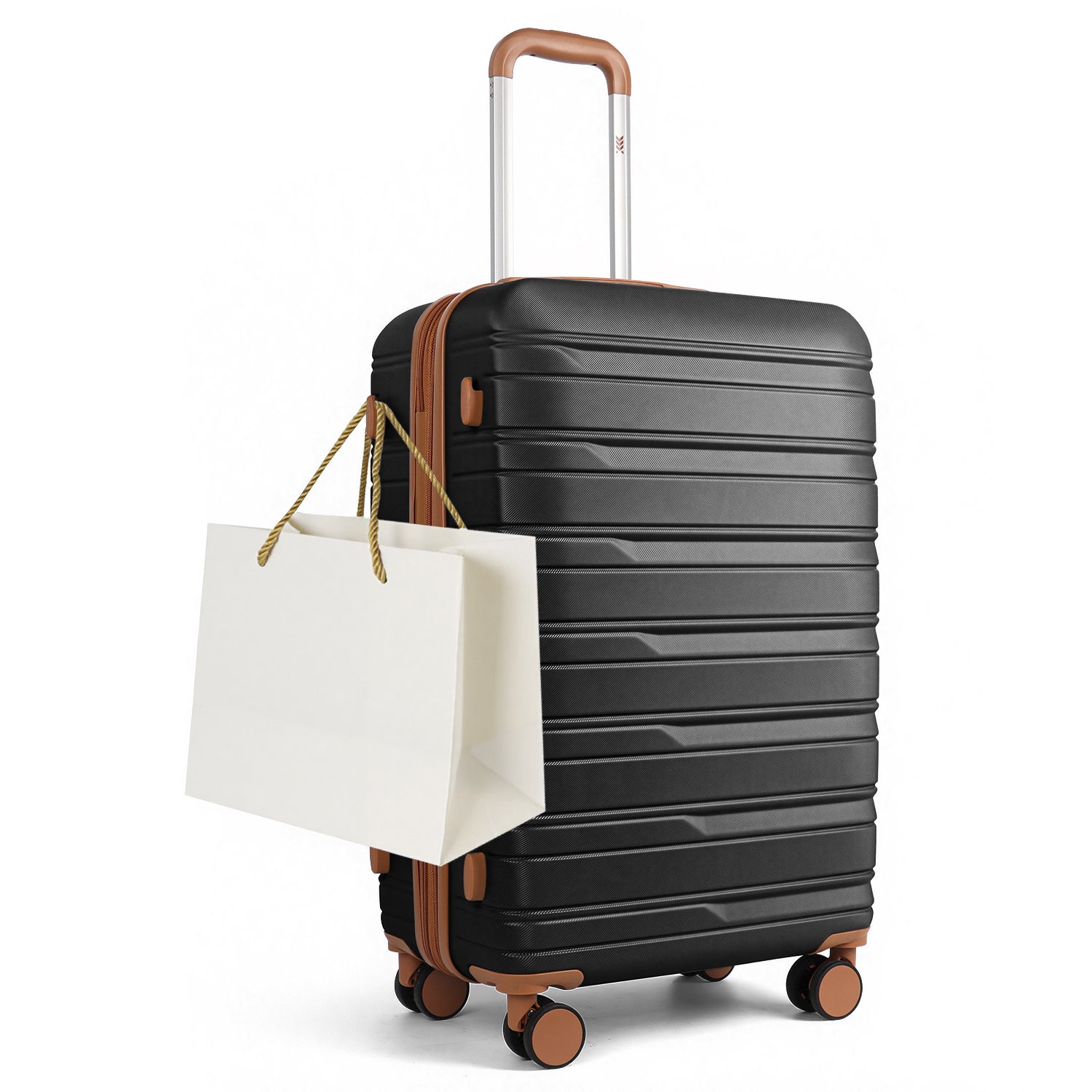 New York XPress 2532,5-Piece ABS Hardshell Luggage Set, Spinner Wheels andCombination LOCK, Lightweight Travel Suitcase for Men/Women